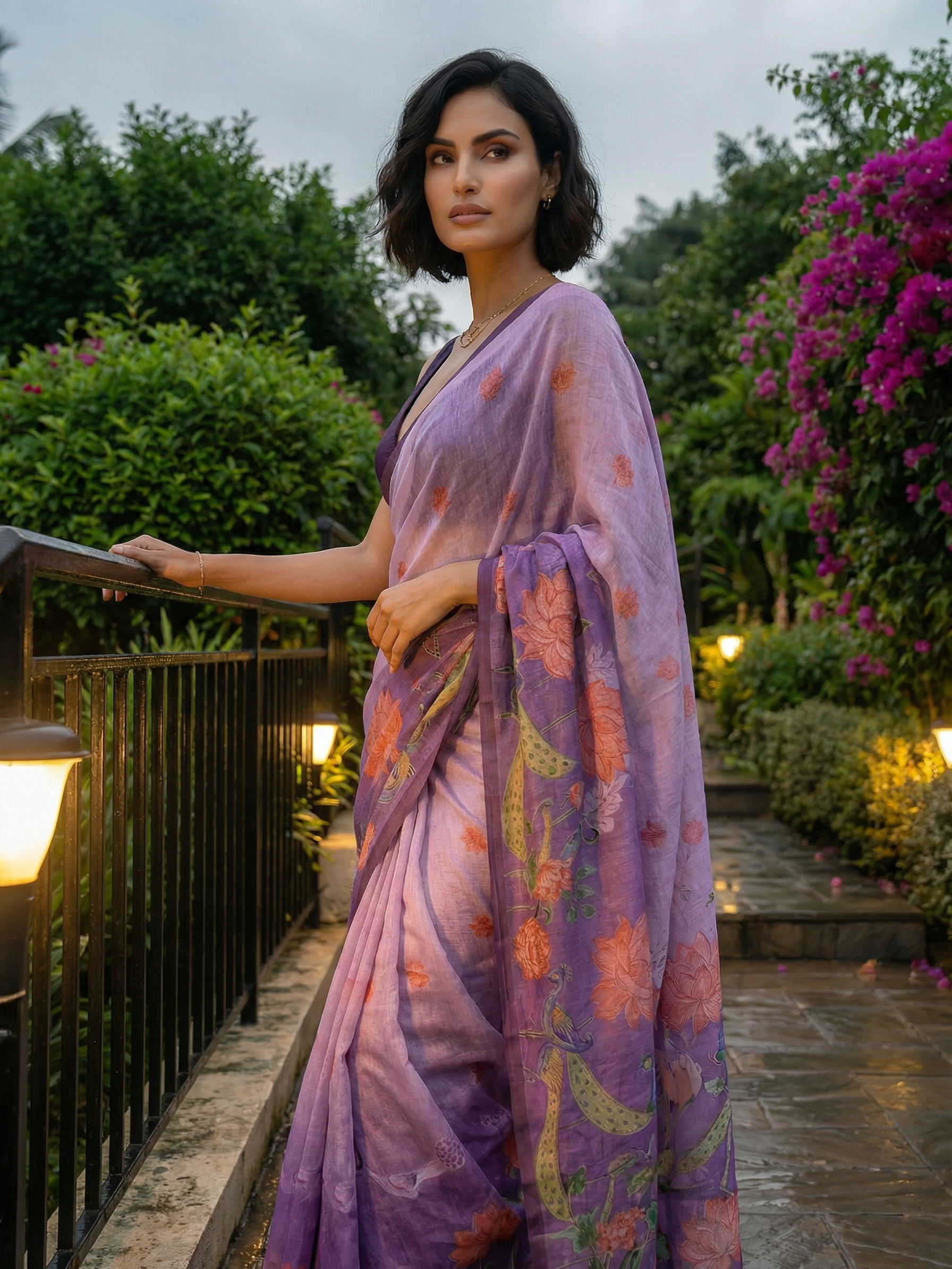 Shaily Purple Saree