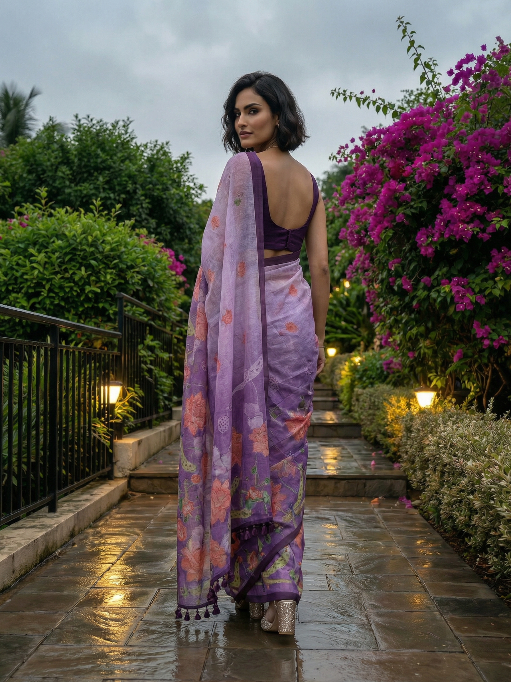 Shaily Purple Saree