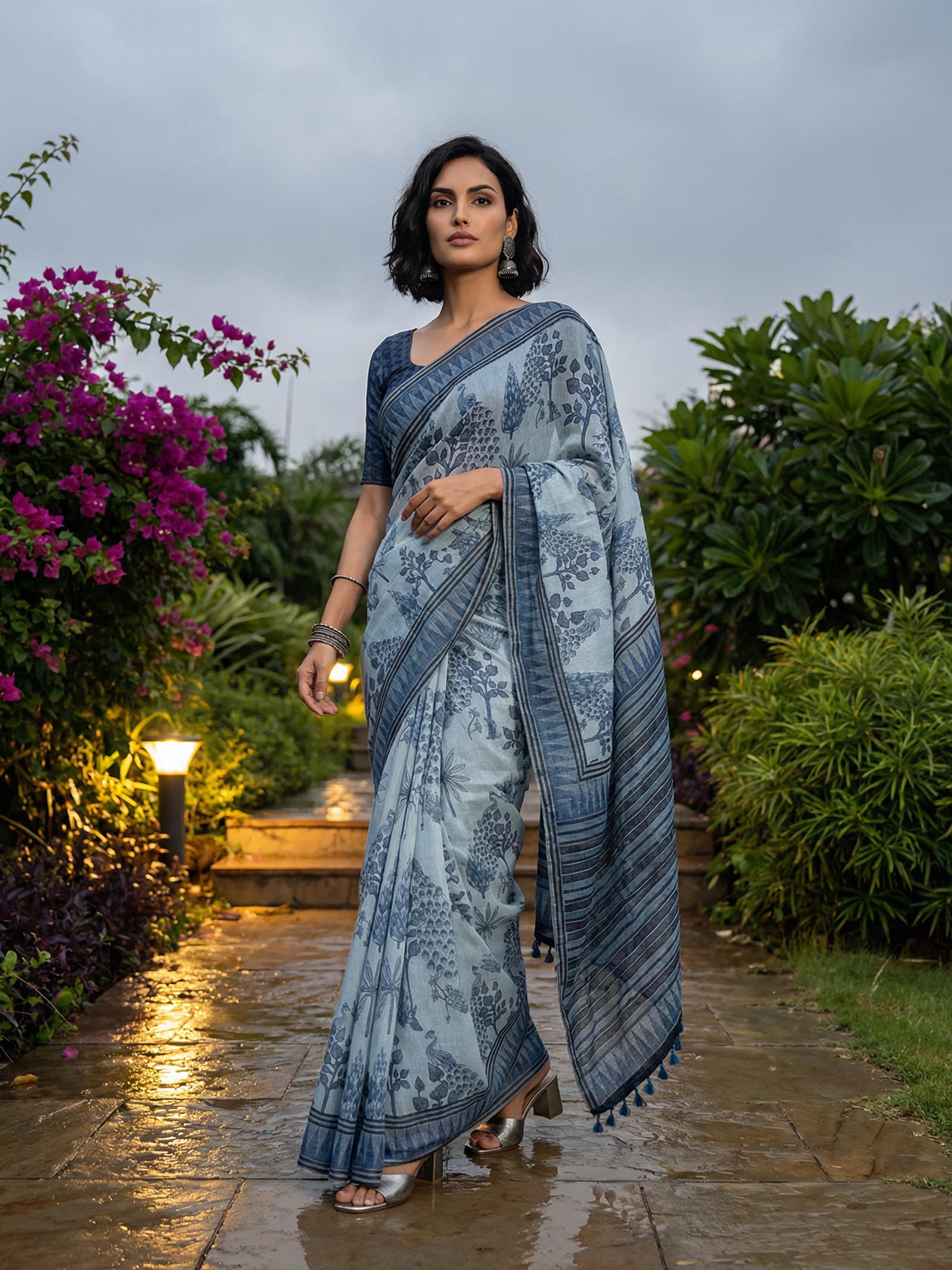 Rashi Blue Saree