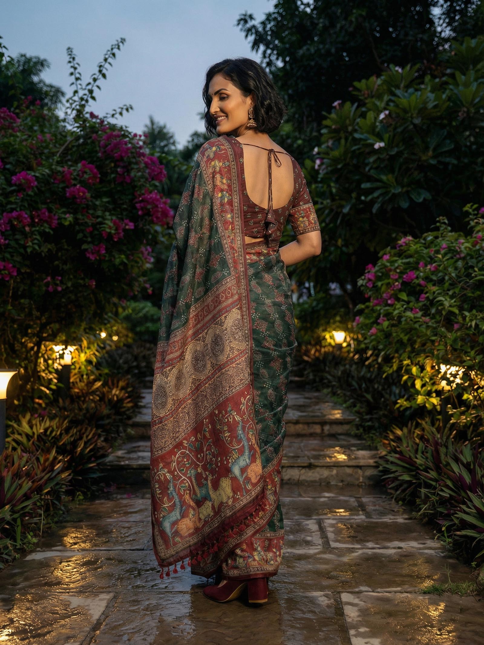 Preksha Bandhani Saree