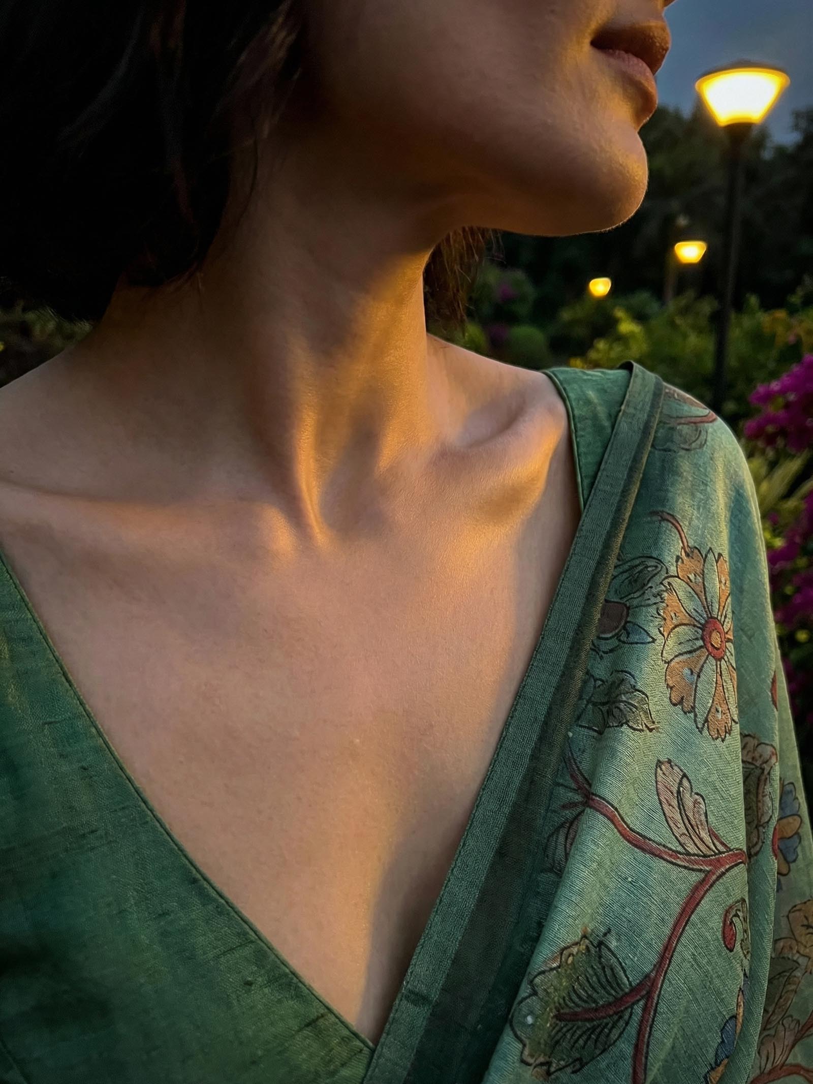 Peacock Greeny Saree