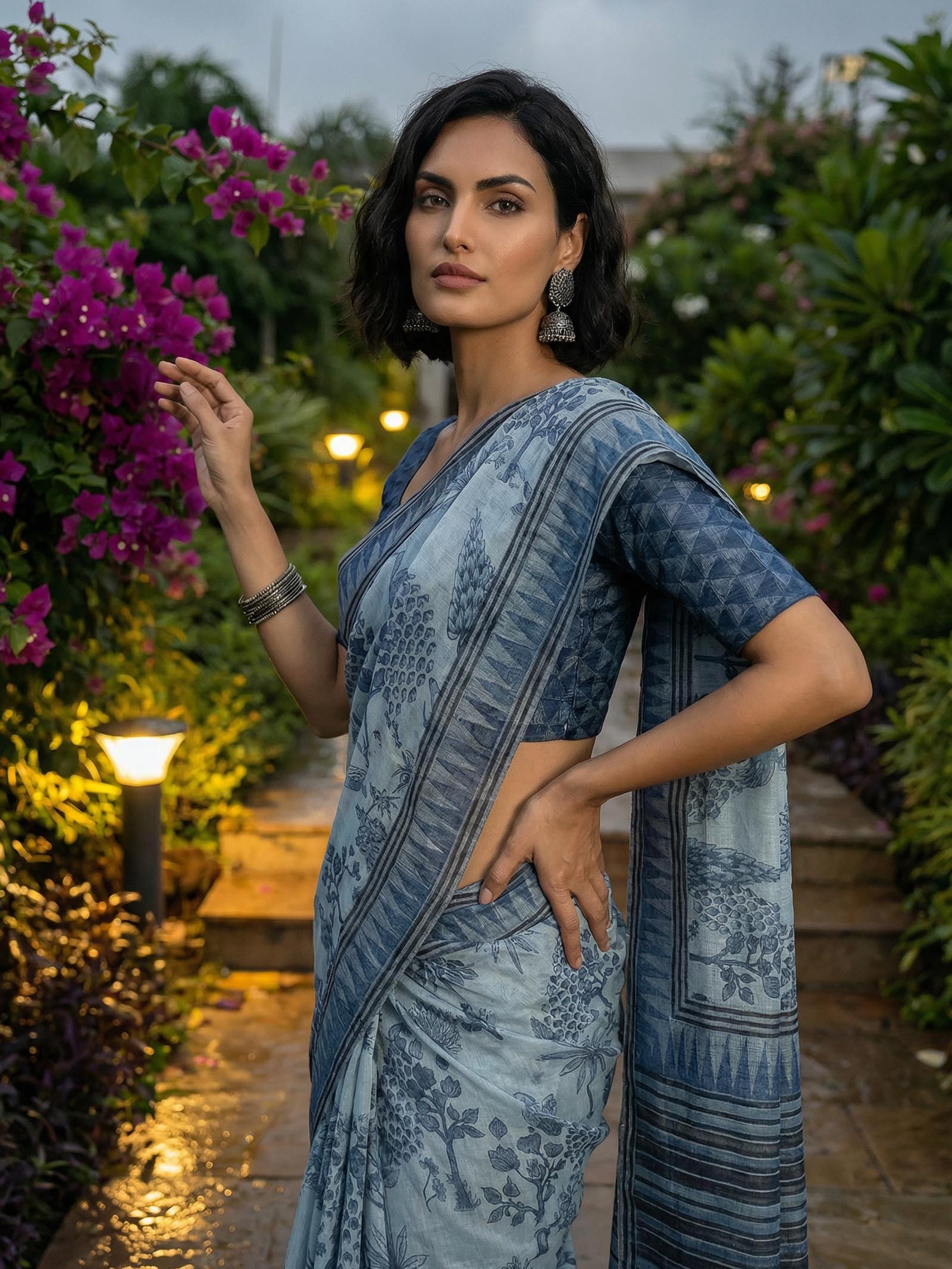 Rashi Blue Saree
