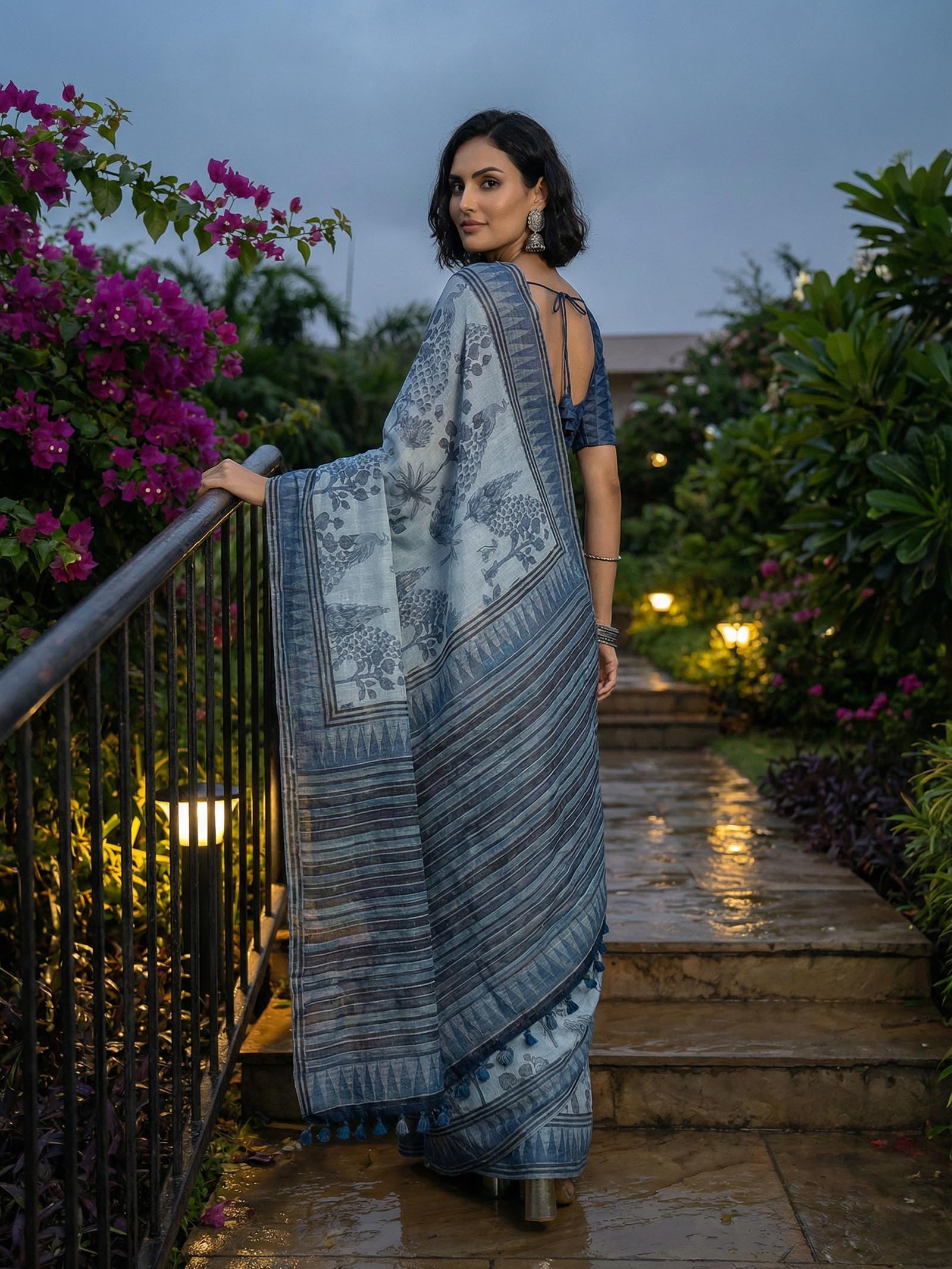 Rashi Blue Saree