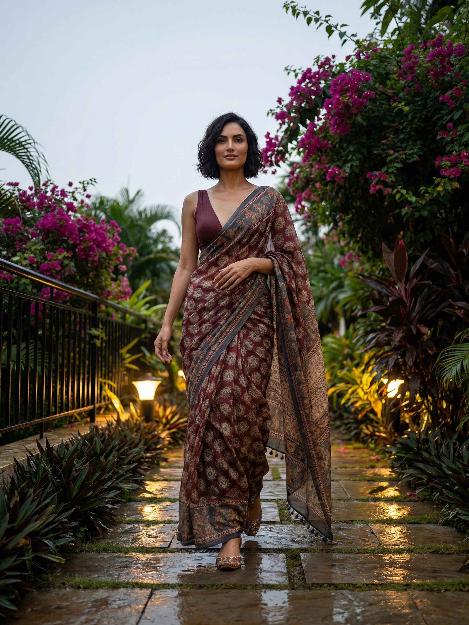 Prisha Kalamkari Saree