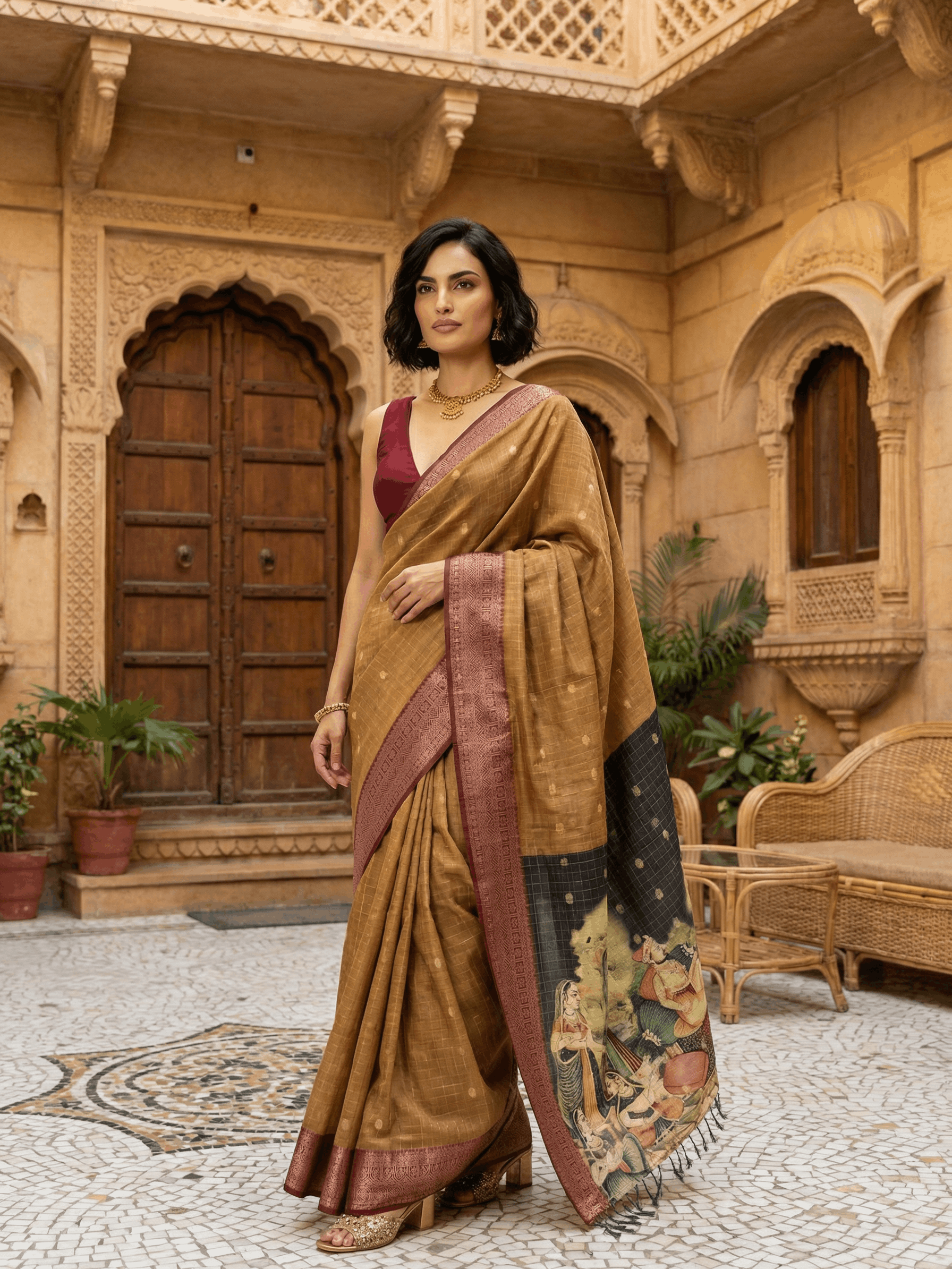 Mishri Dola Silk Saree
