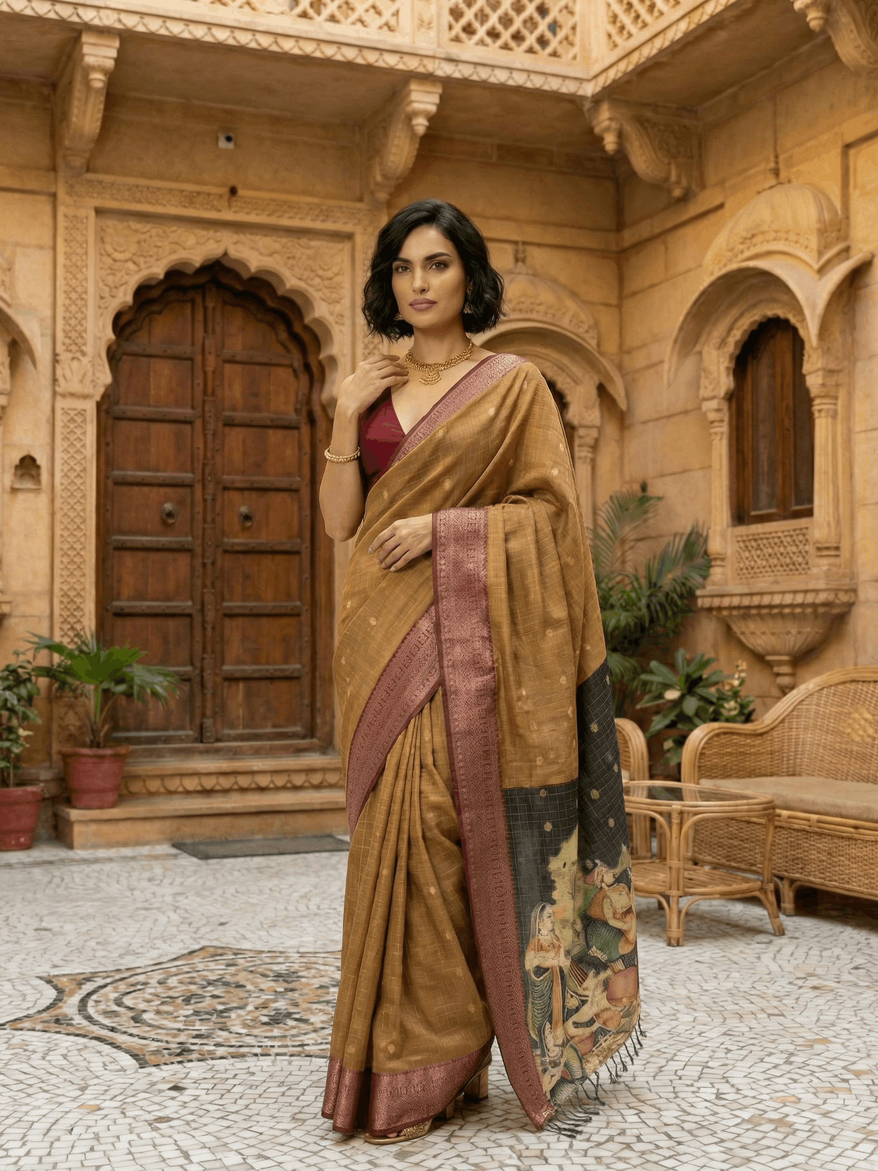 Mishri Dola Silk Saree