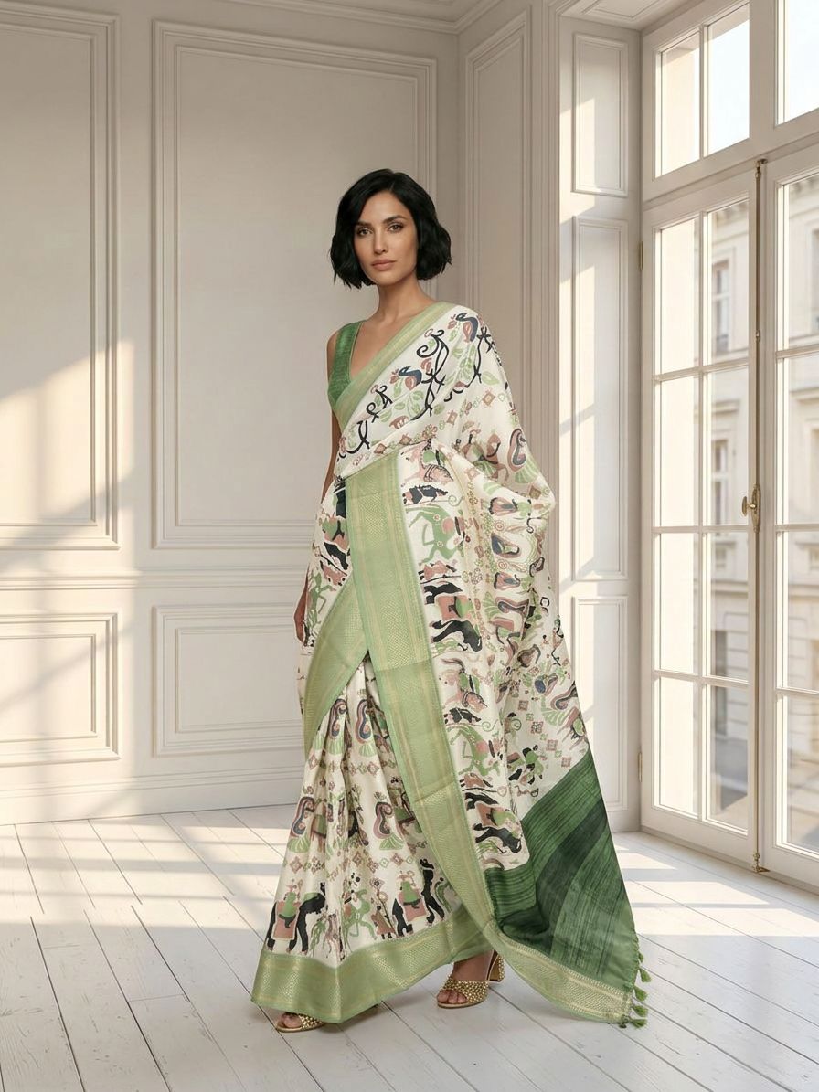 Jungle Story Saree