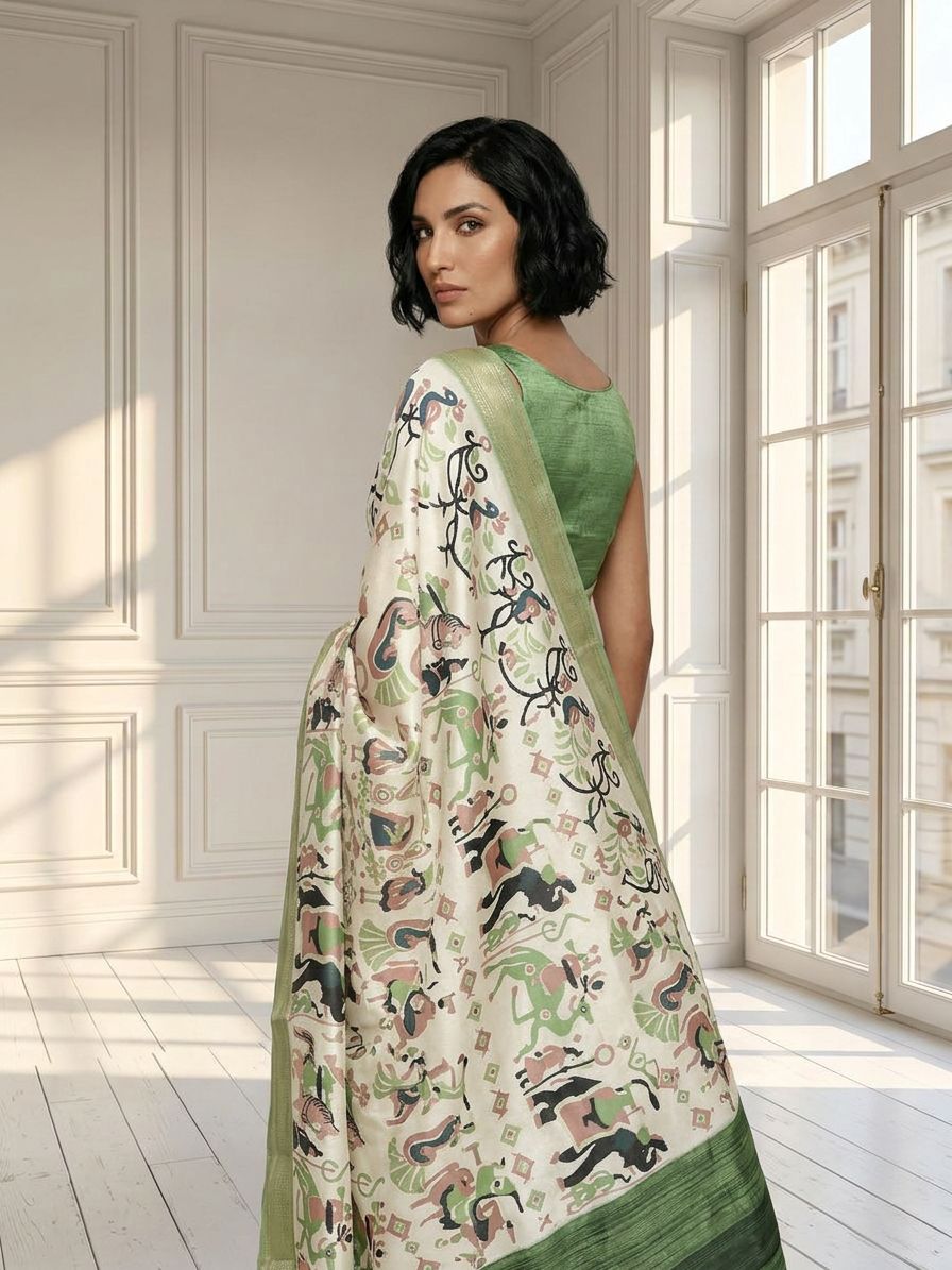 Jungle Story Saree