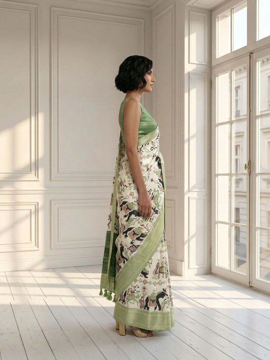 Jungle Story Saree
