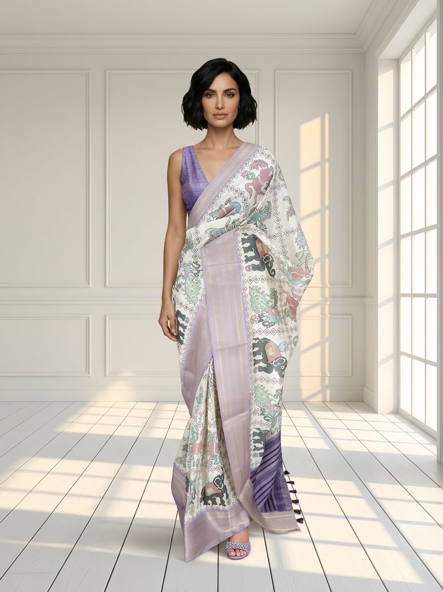 Elephant Dola Silk Saree