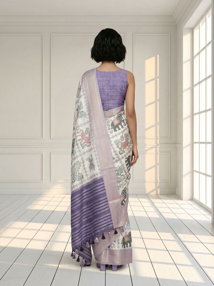 Elephant Dola Silk Saree