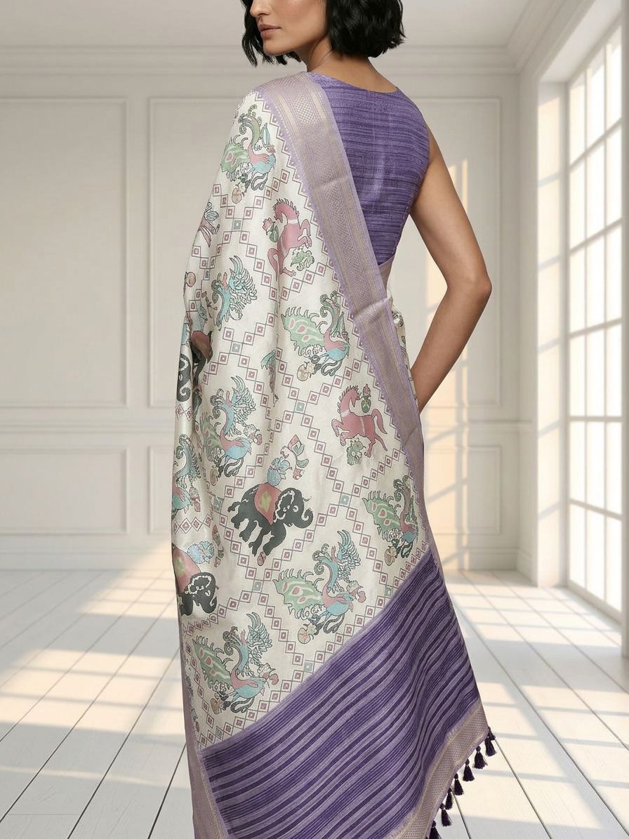 Elephant Dola Silk Saree
