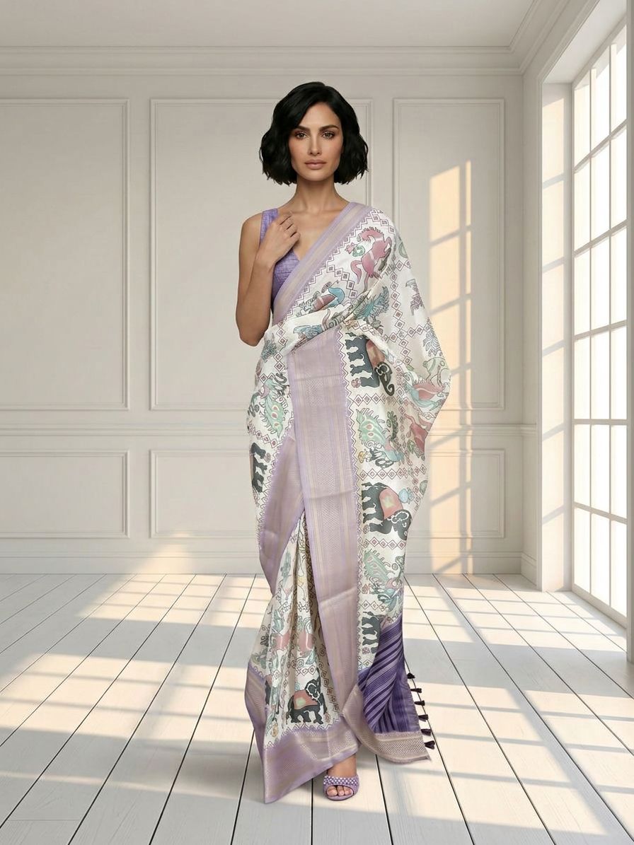 Elephant Dola Silk Saree