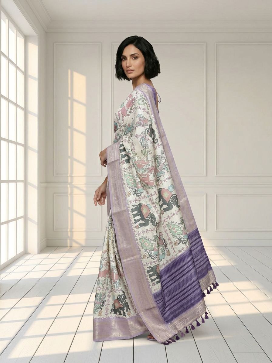 Elephant Dola Silk Saree