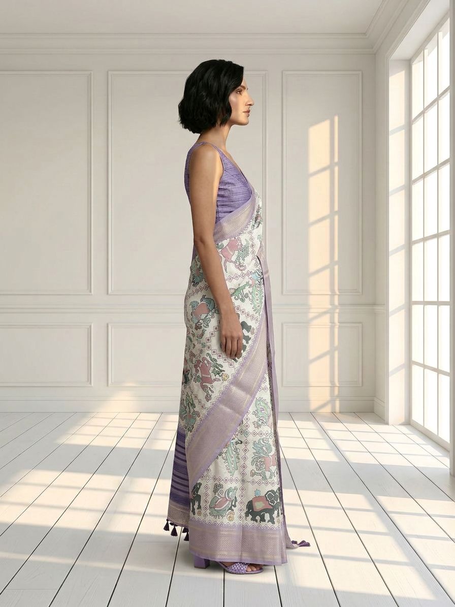 Elephant Dola Silk Saree