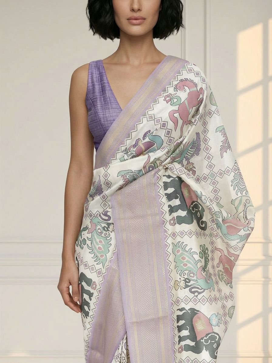 Elephant Dola Silk Saree