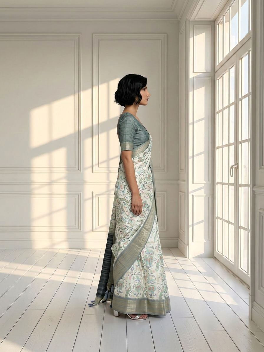 Sketch Garden Saree