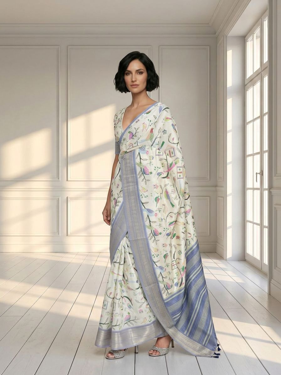 Bird Song Saree