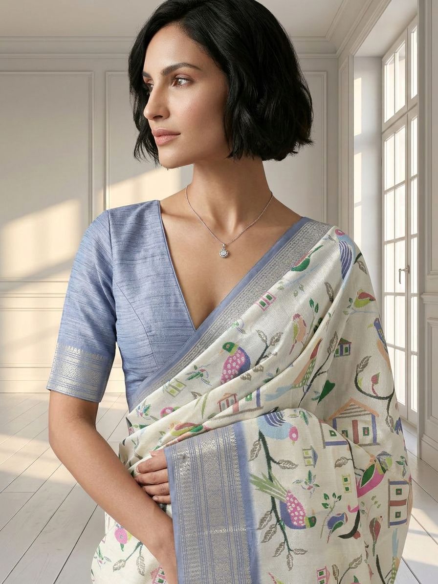 Bird Song Saree
