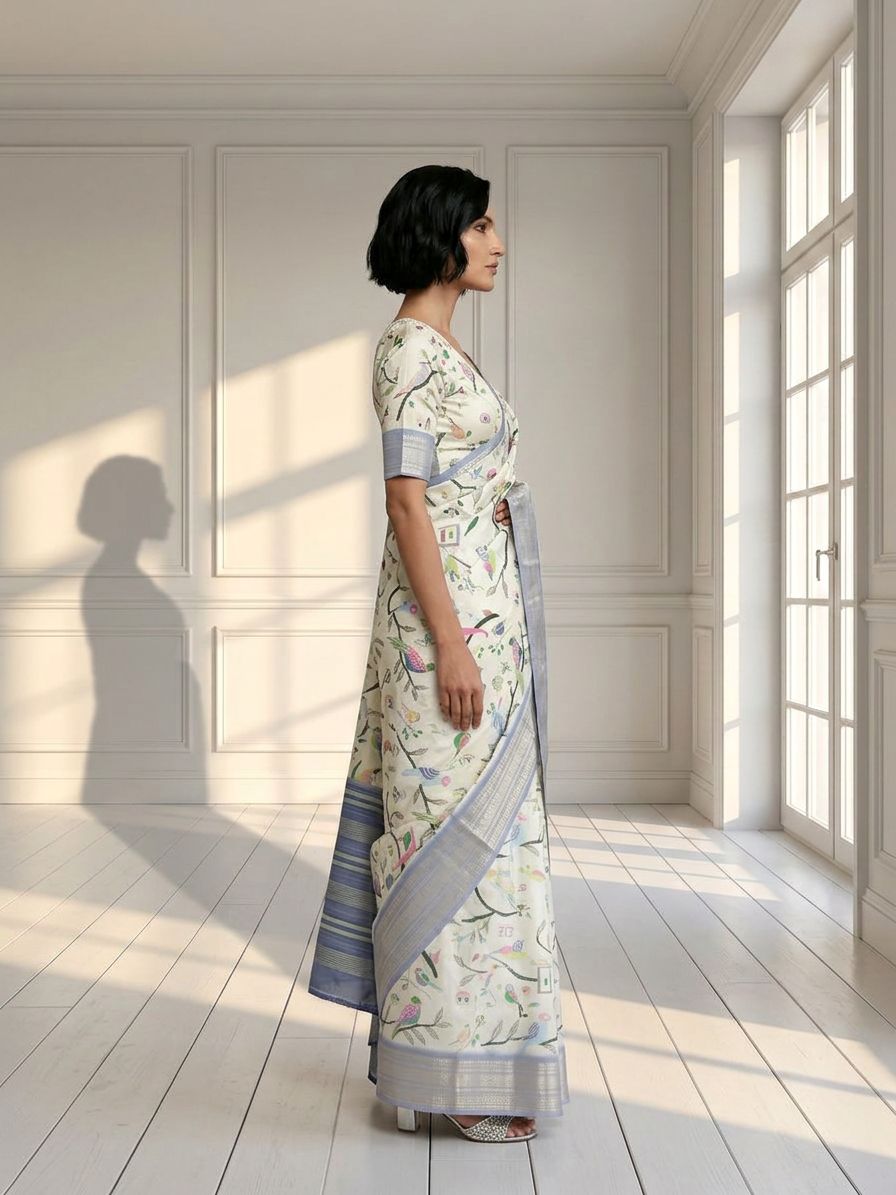 Bird Song Saree