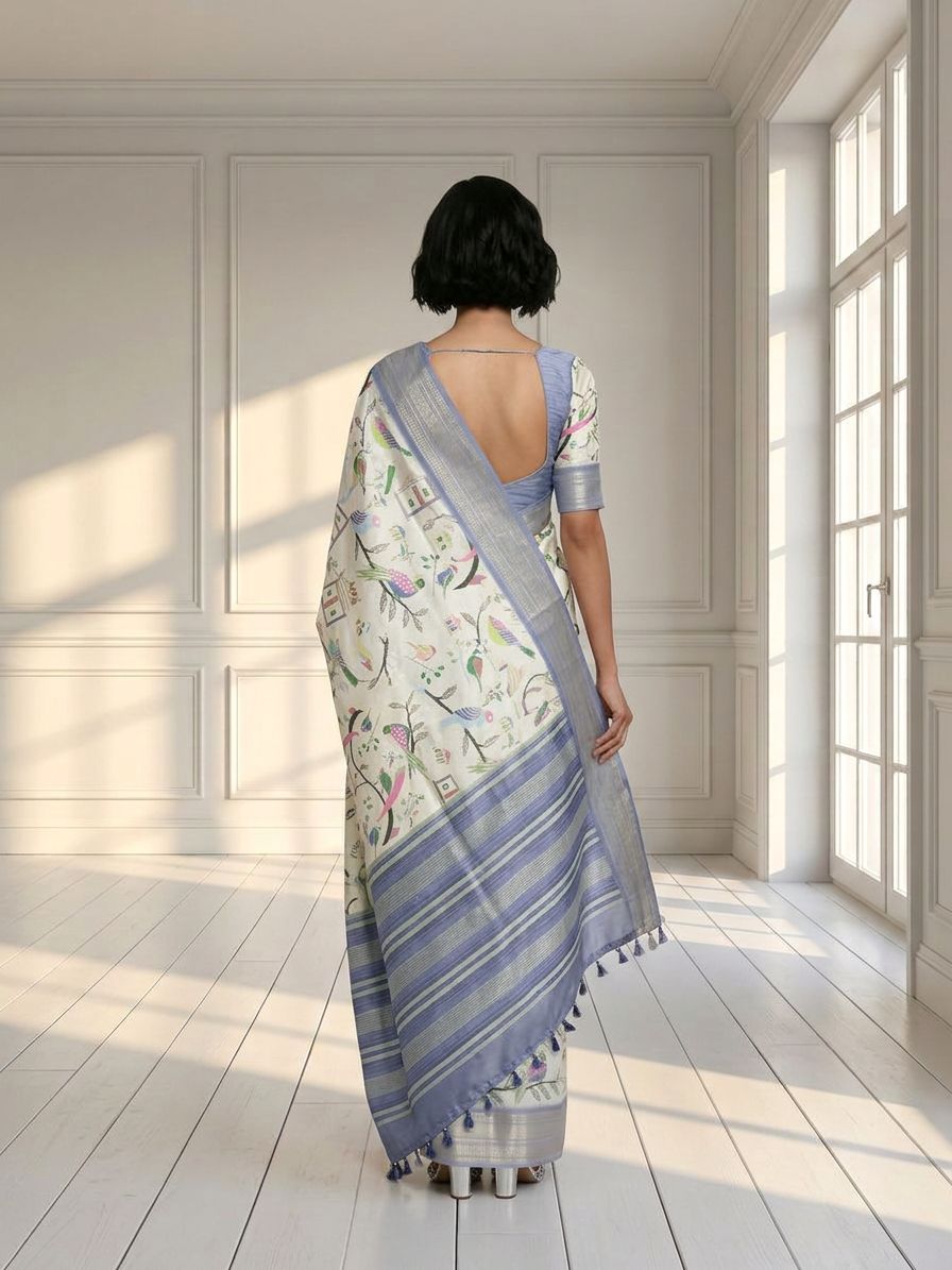 Bird Song Saree