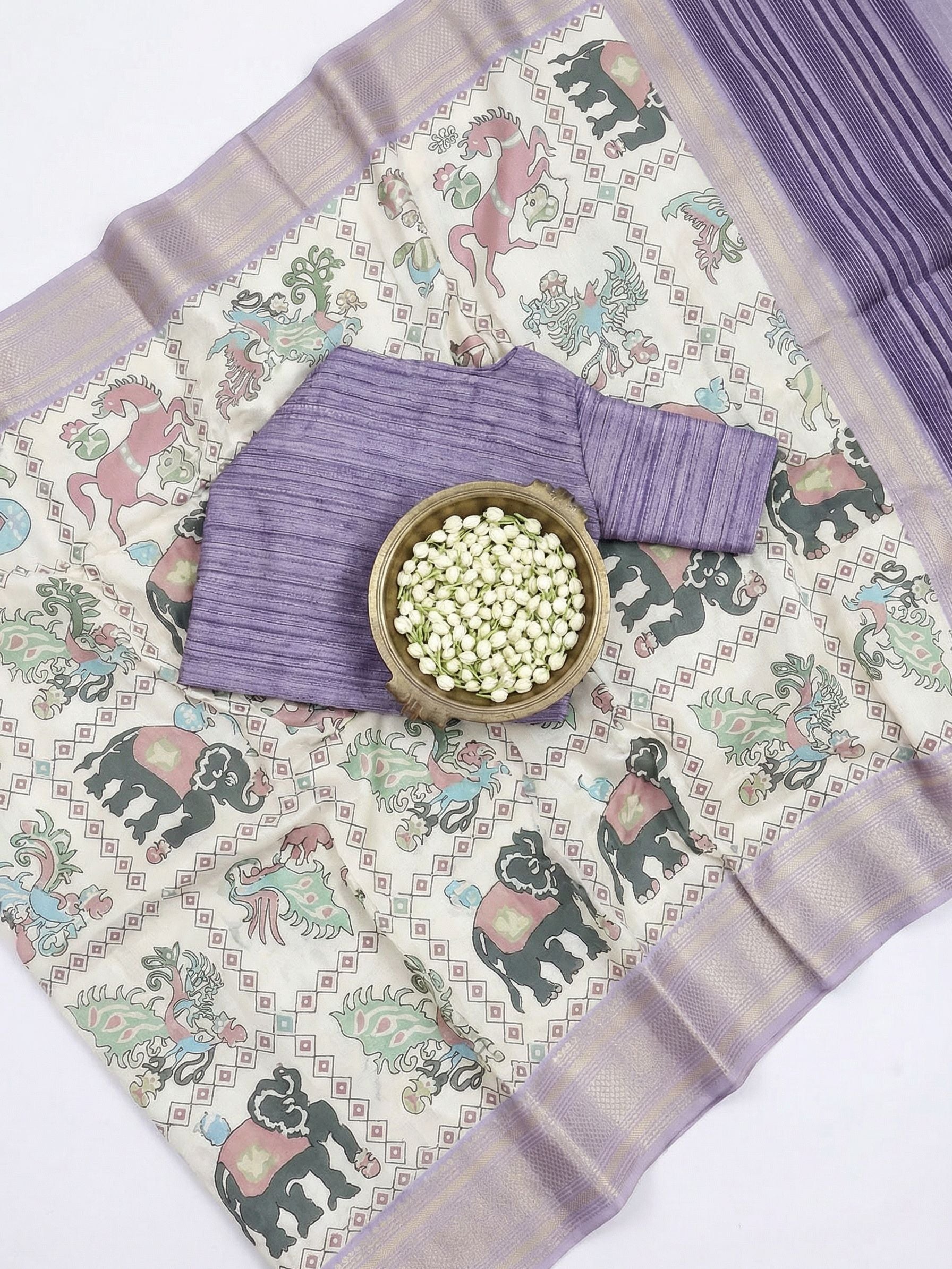 Elephant Dola Silk Saree
