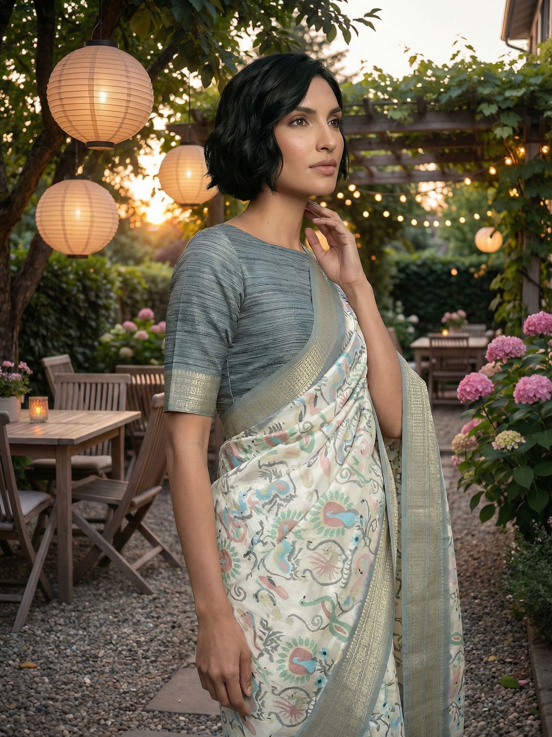 Sketch Garden Saree