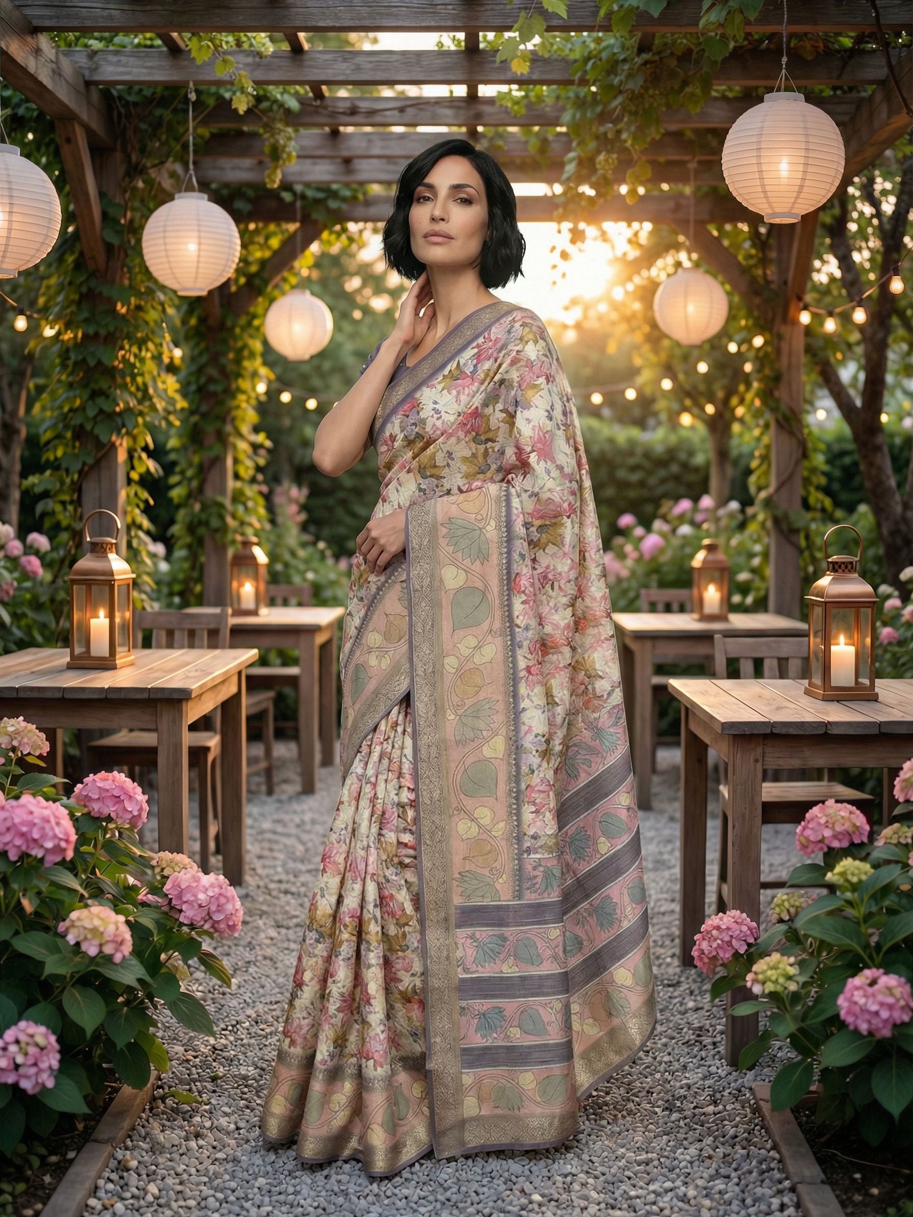 Summer Garden Saree
