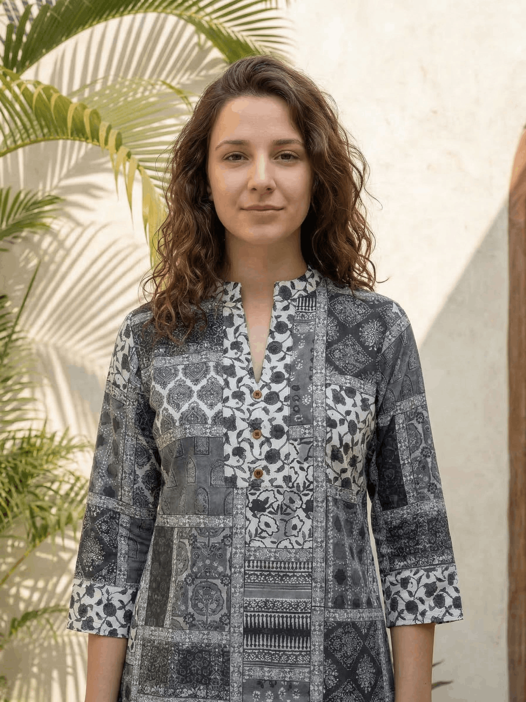 Women pink floral printed soft silk kurta co-ord set with trousers