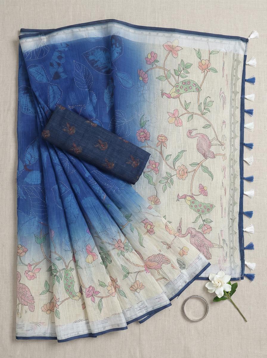 Riya Blue saree