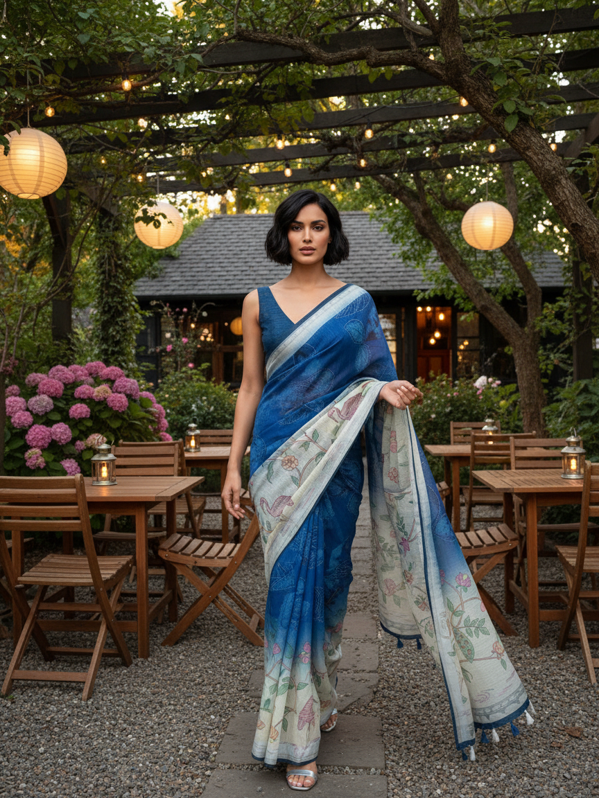 Riya Blue saree
