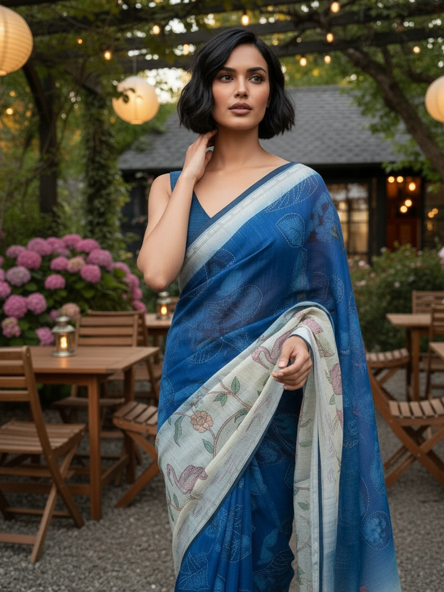 Riya Blue saree