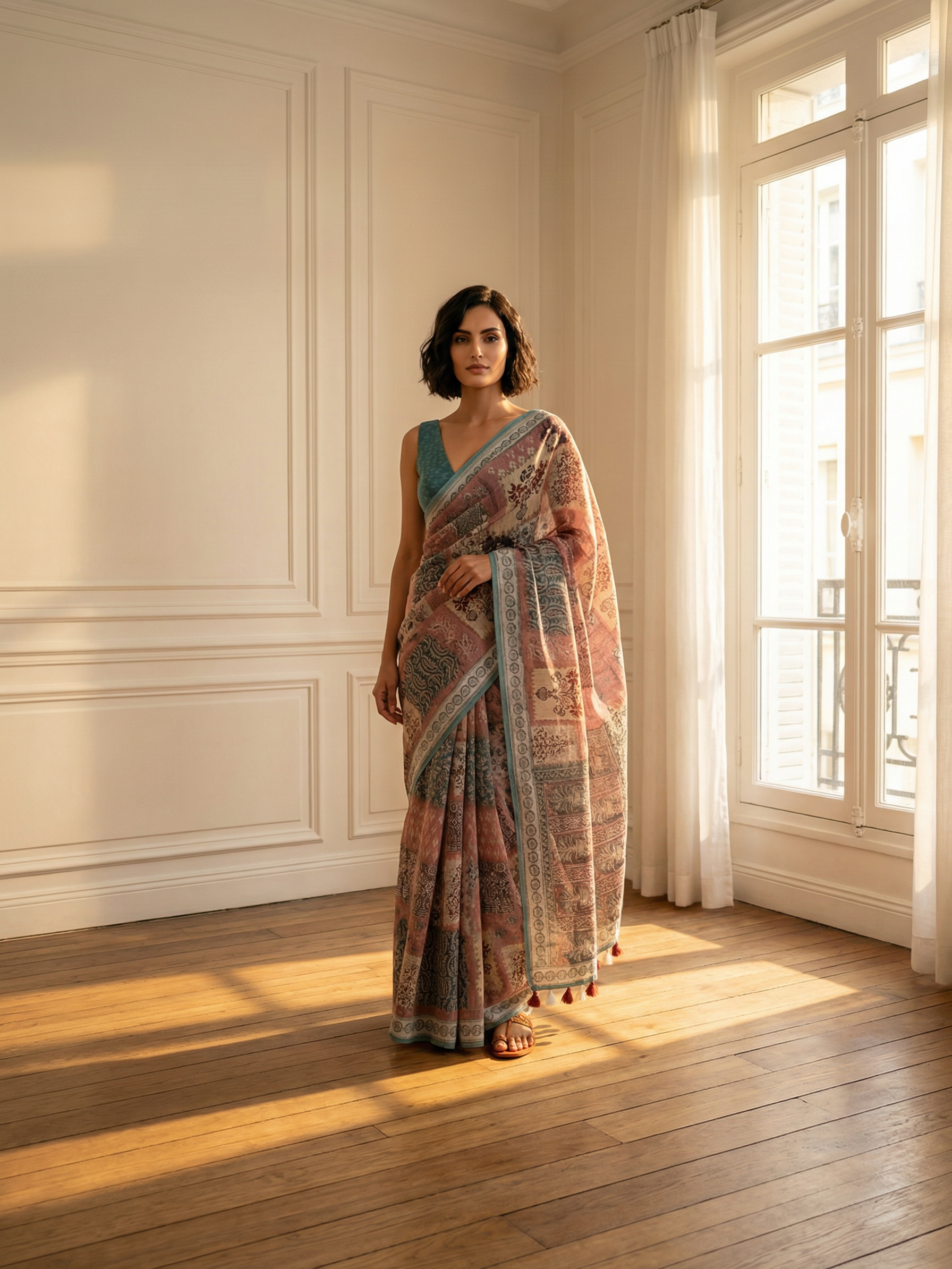 Tara Pink Saree