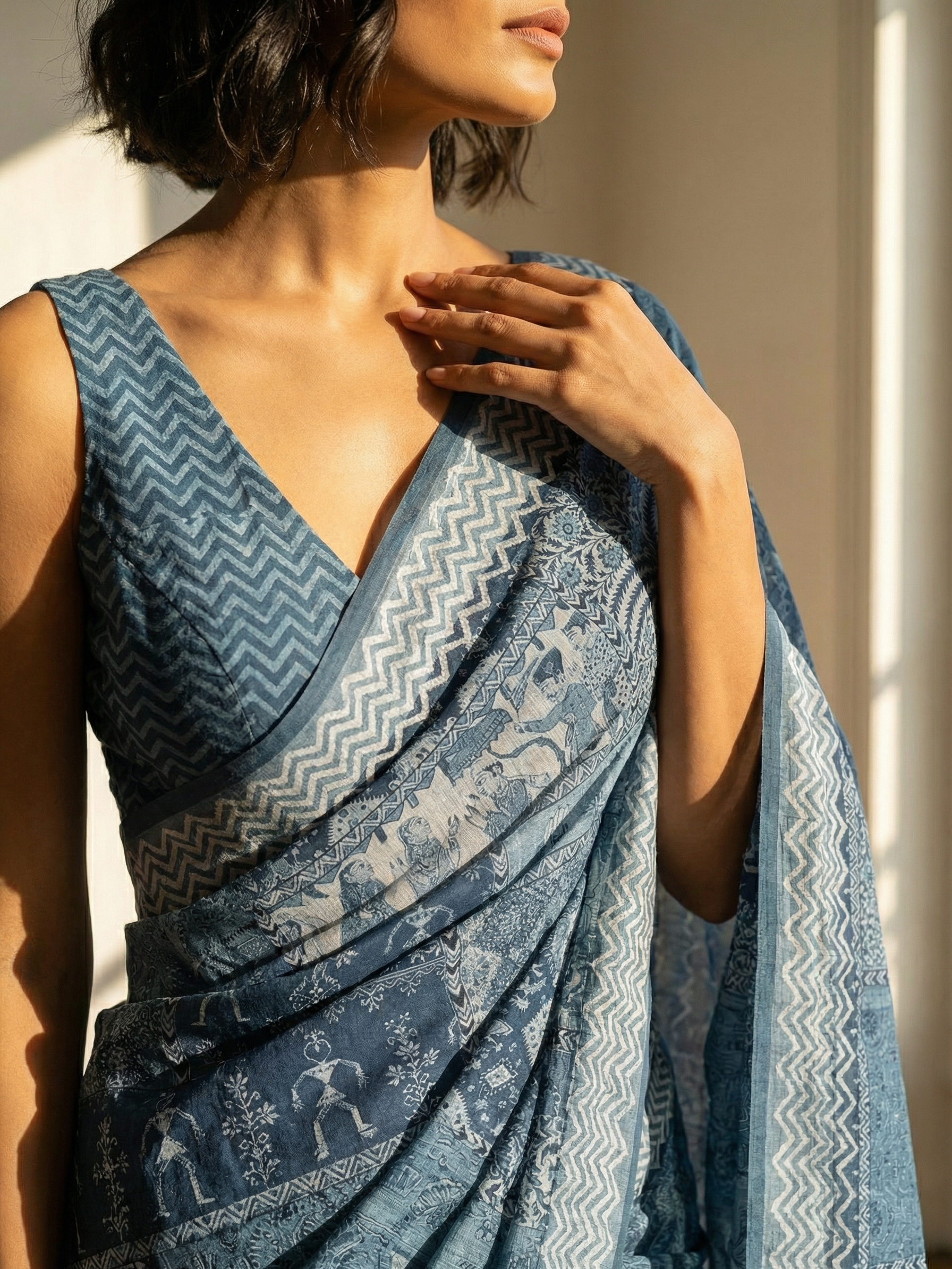 Lily Blue Saree