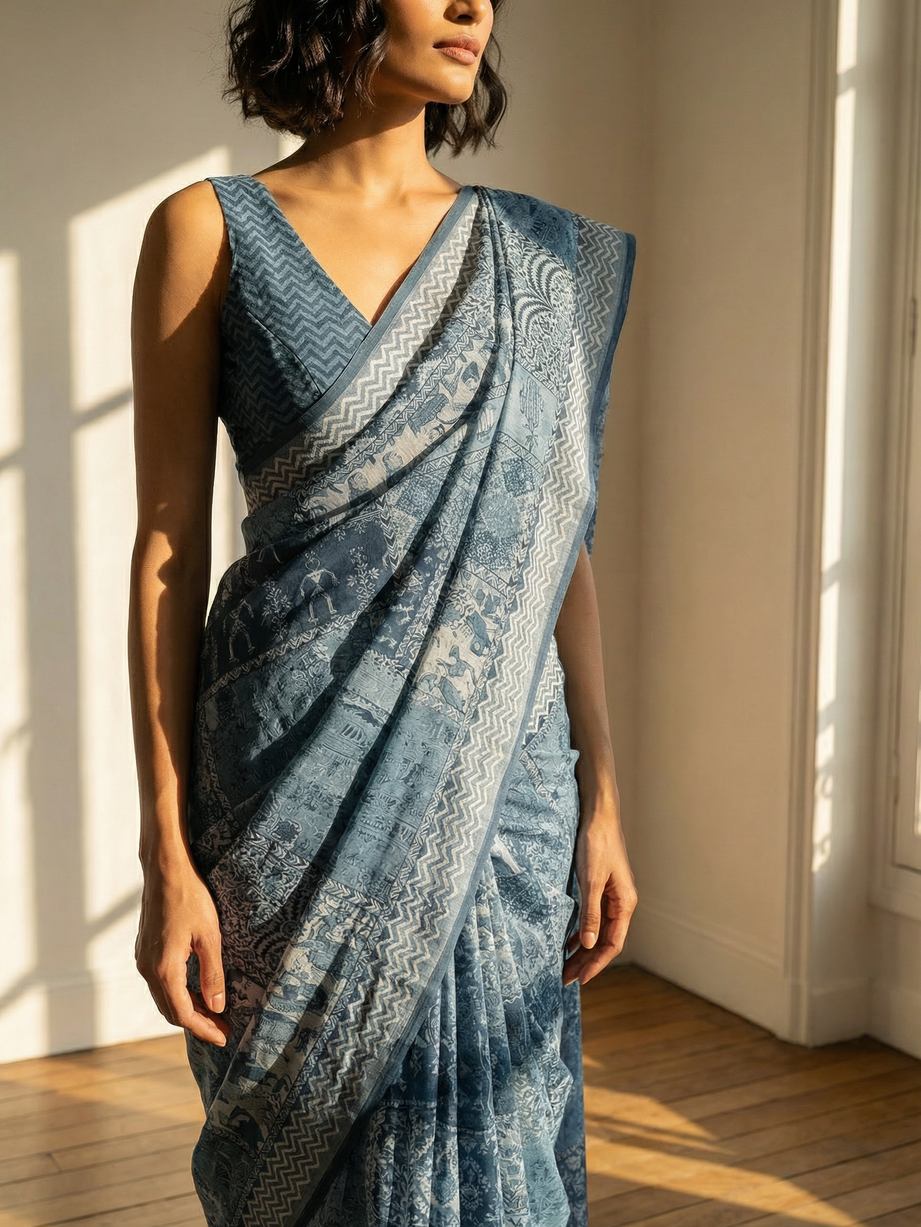 Lily Blue Saree