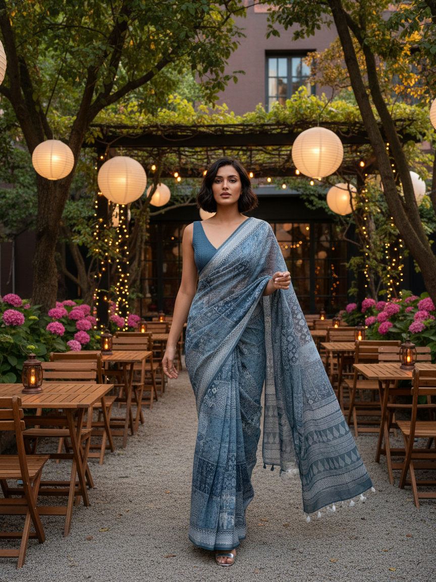 Lily Blue Saree