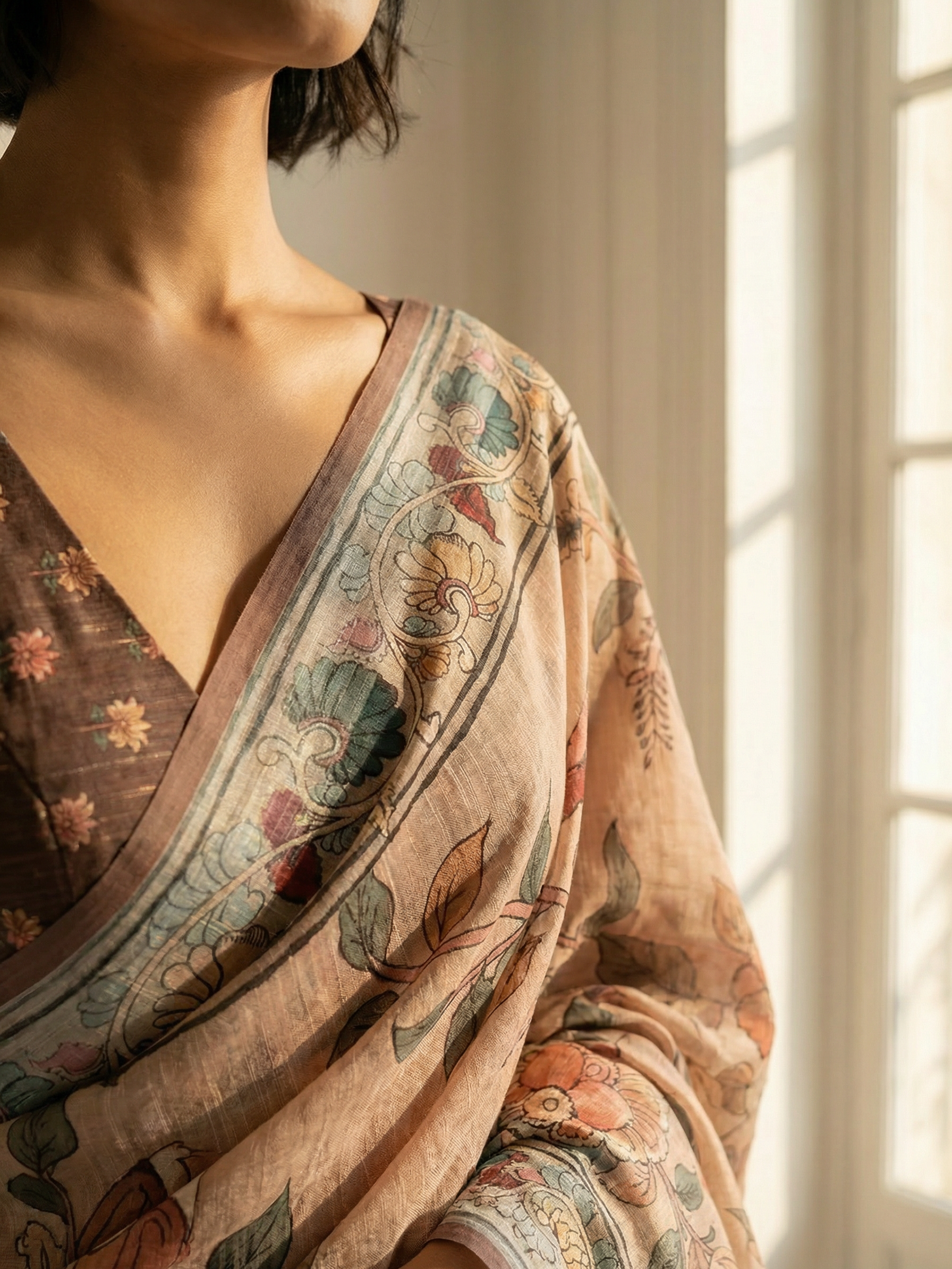 Peacock Pearl Saree
