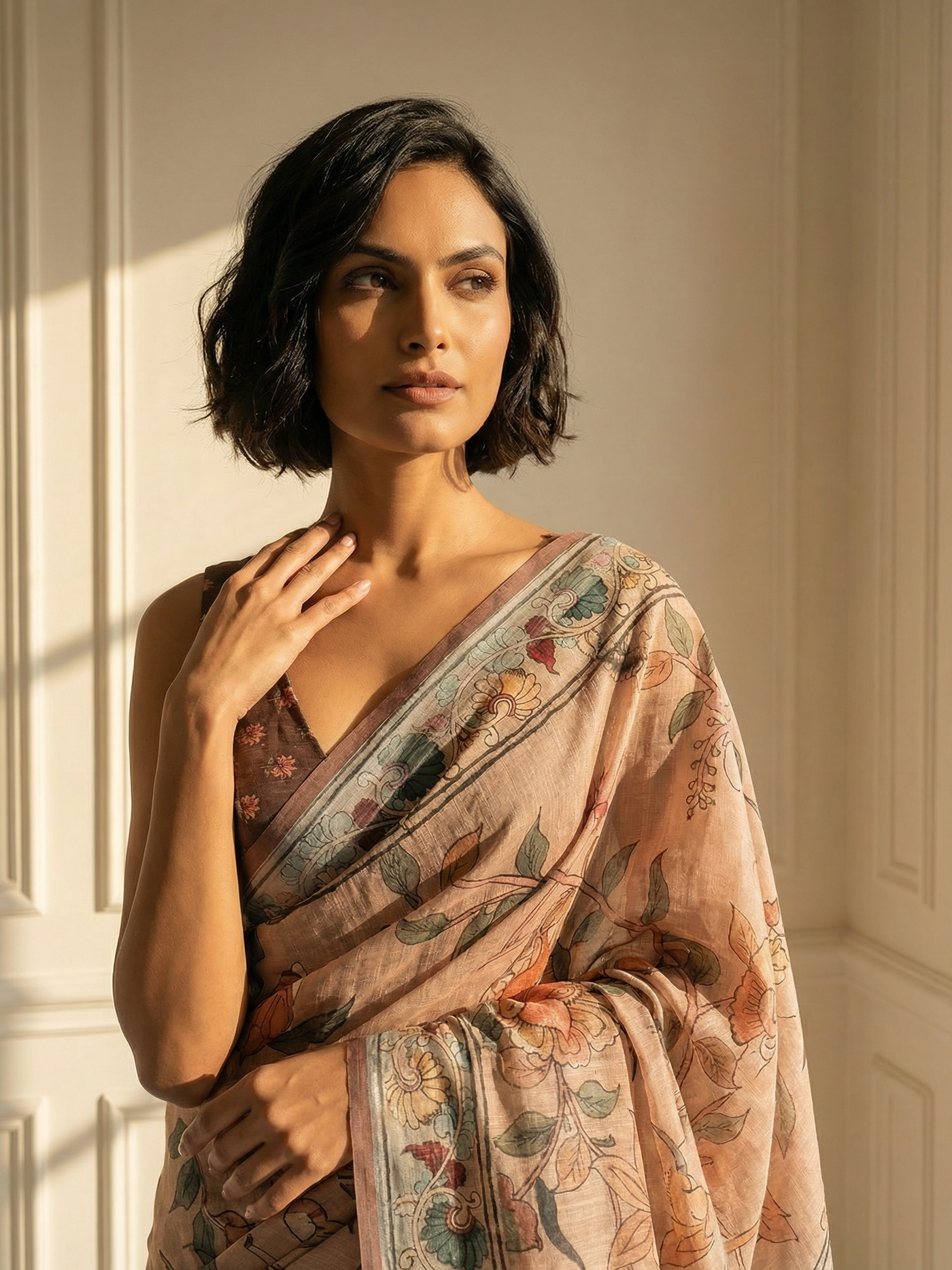 Peacock Pearl Saree