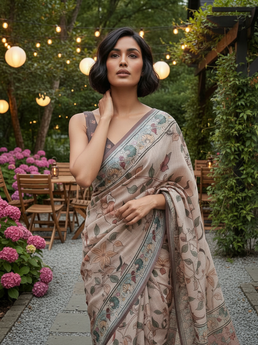 Peacock Pearl Saree