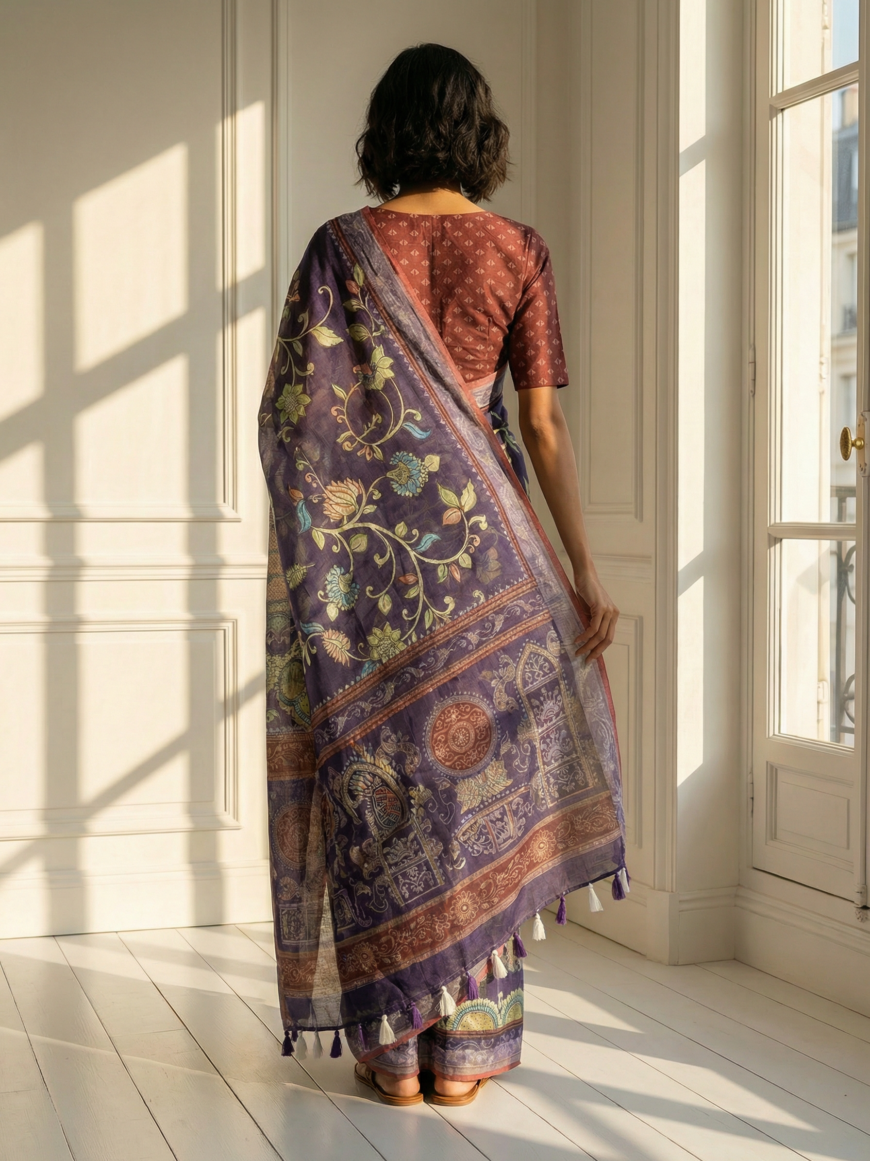 Purple Fairy Saree