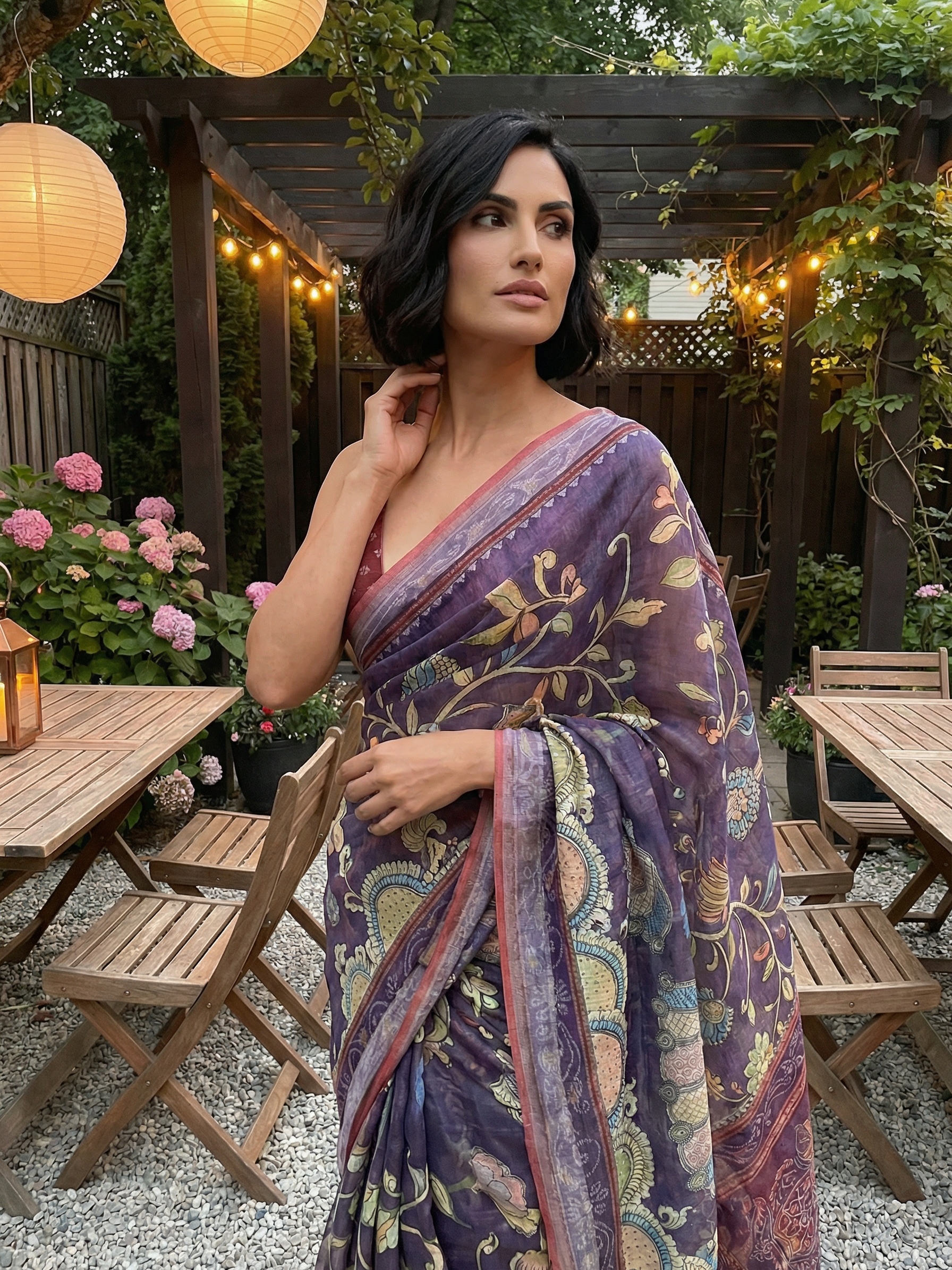 Purple Fairy Saree