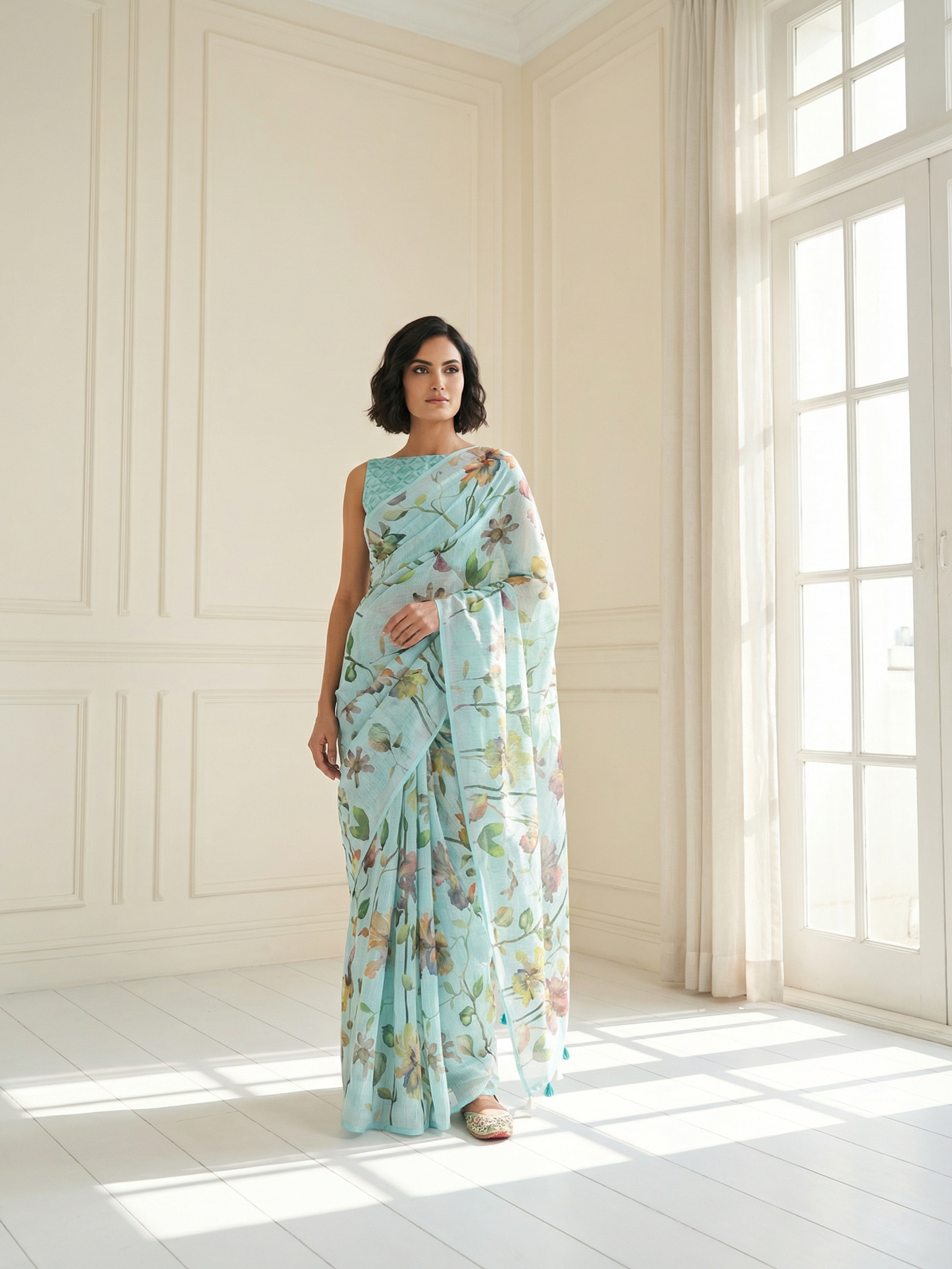 Aanya Aqua Saree