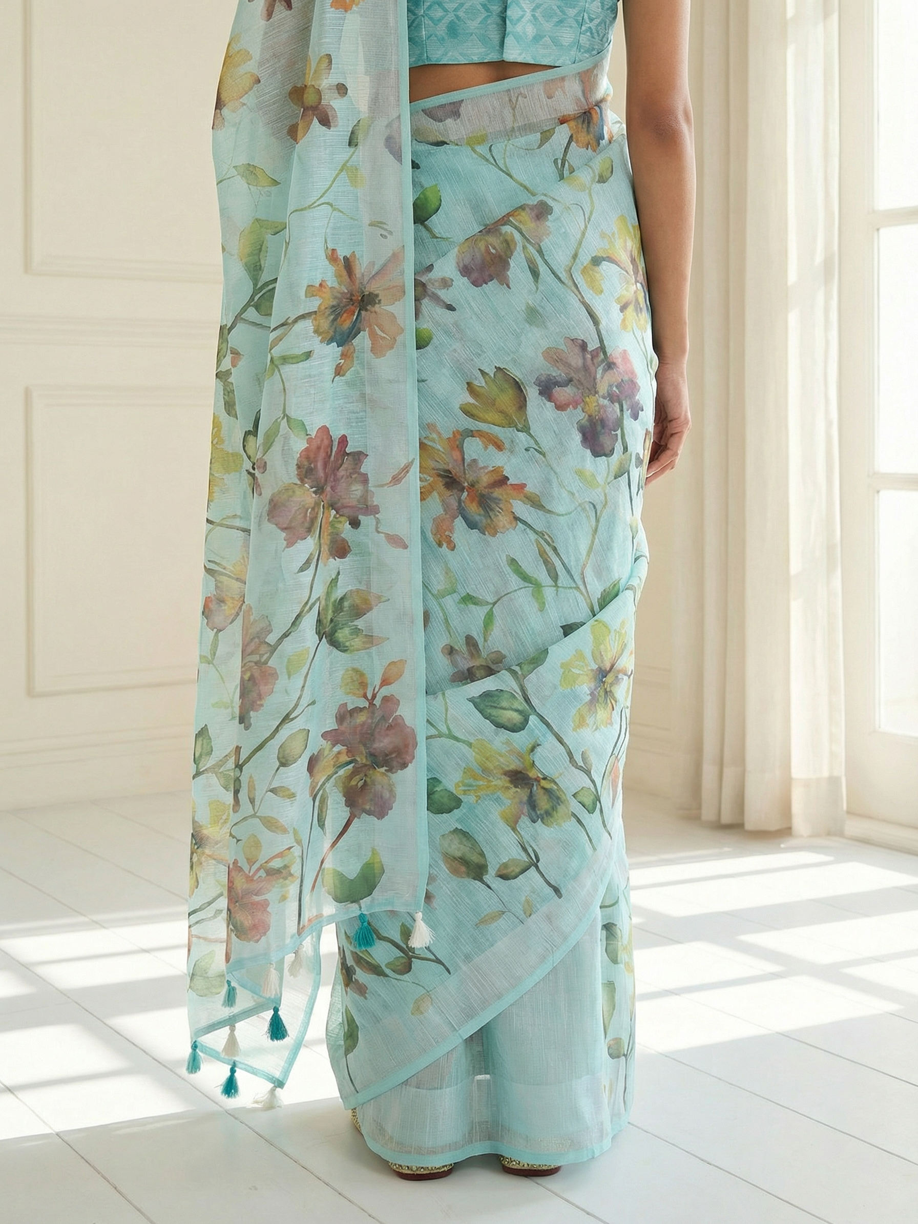 Aanya Aqua Saree