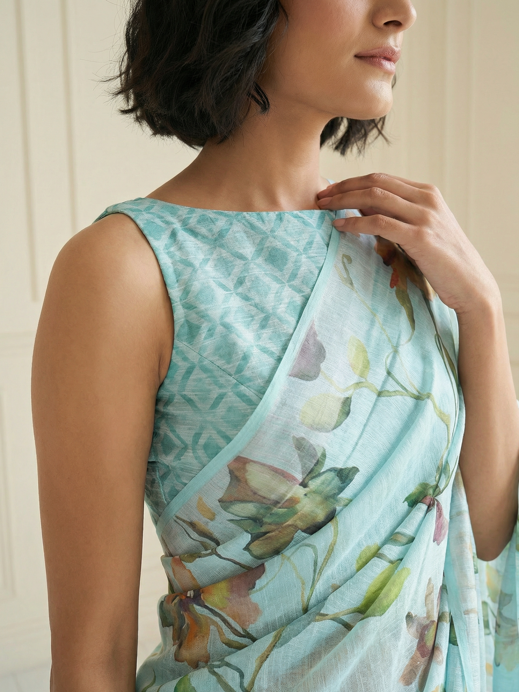 Aanya Aqua Saree