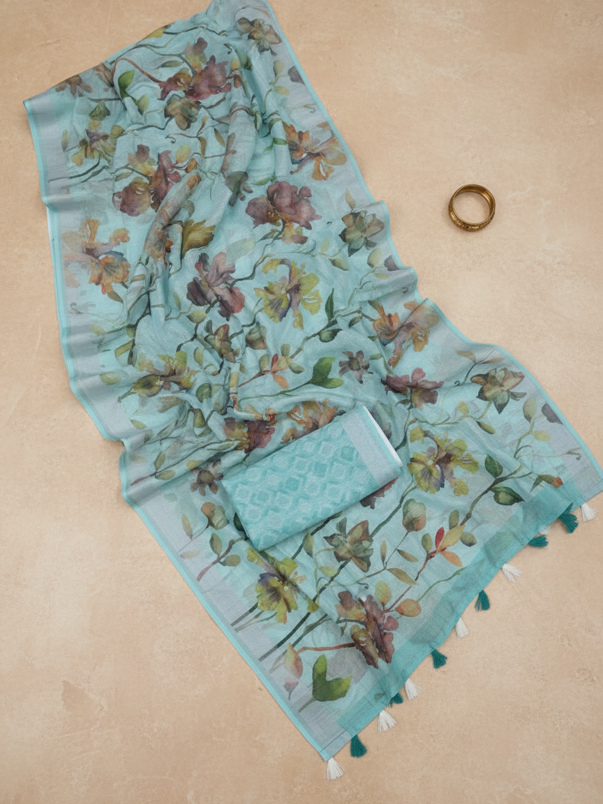 Aanya Aqua Saree