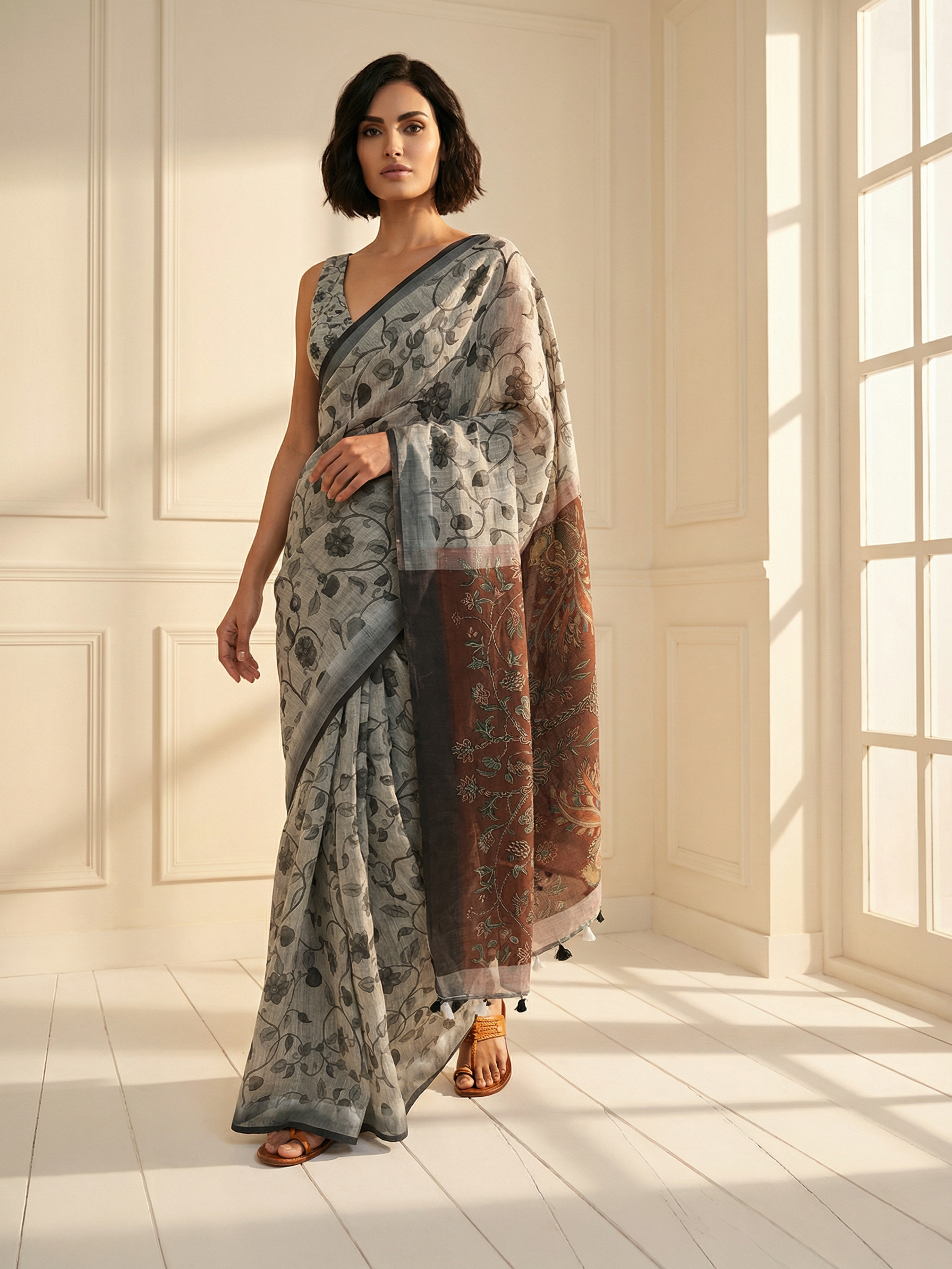 Isha Ivory Saree