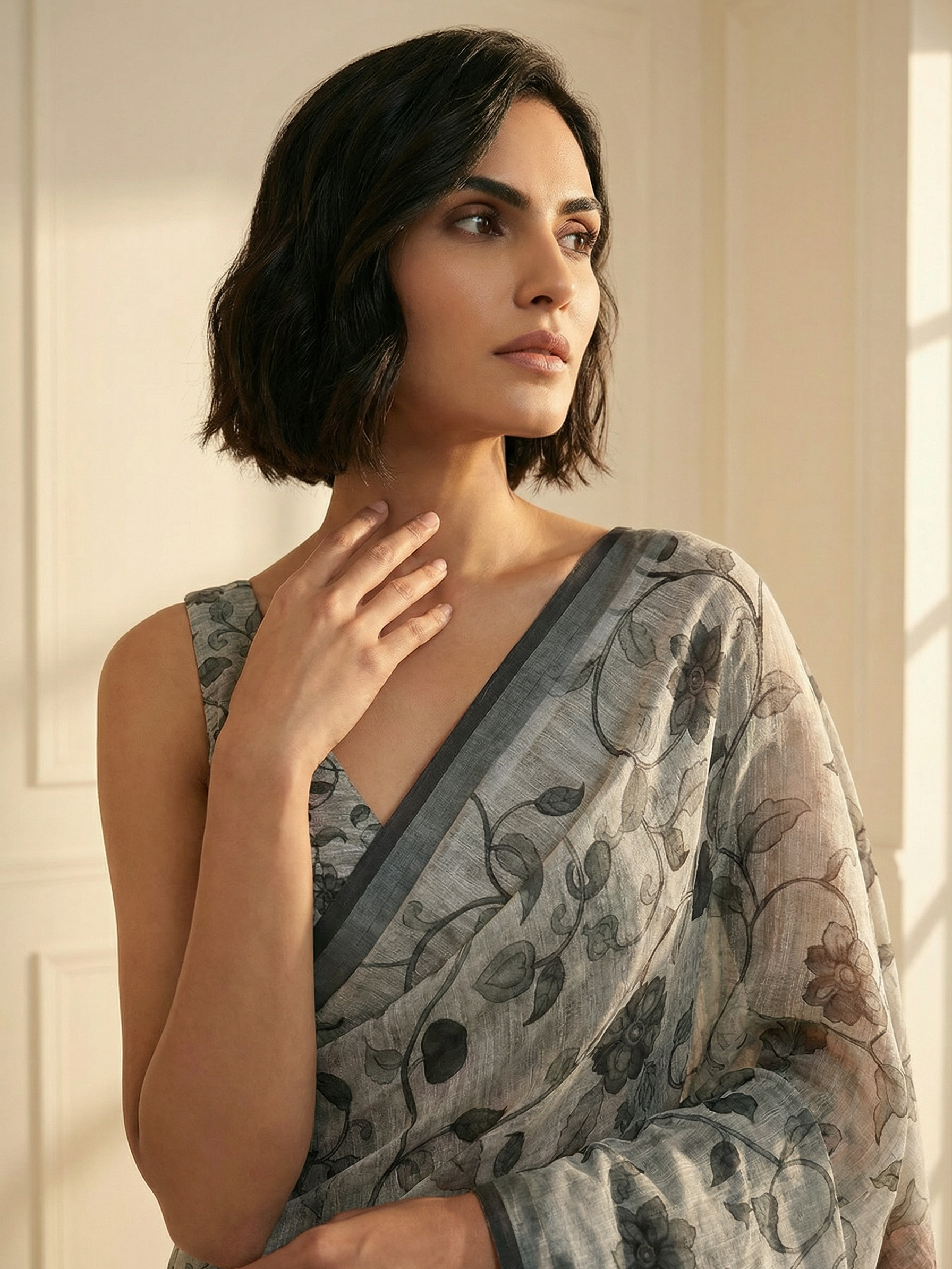 Isha Ivory Saree