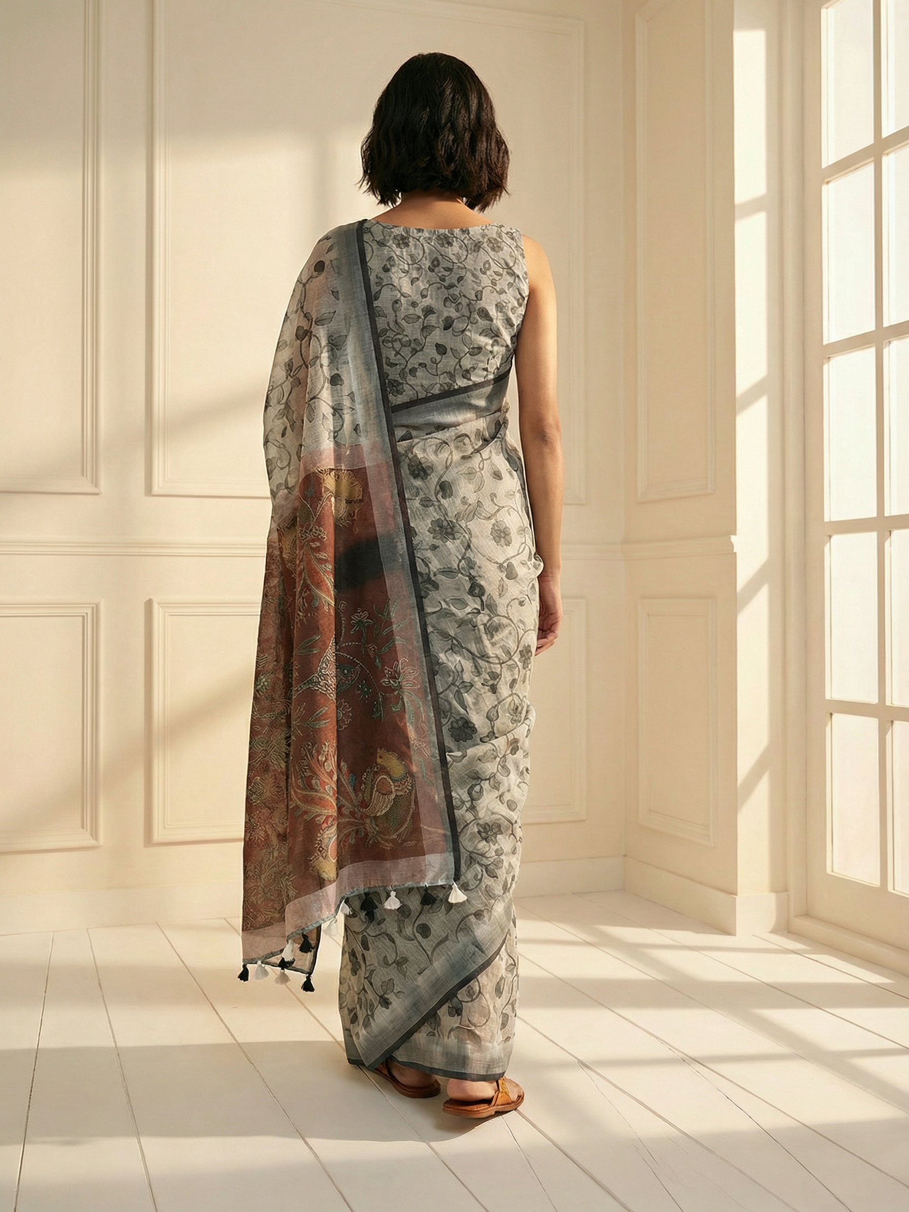 Isha Ivory Saree