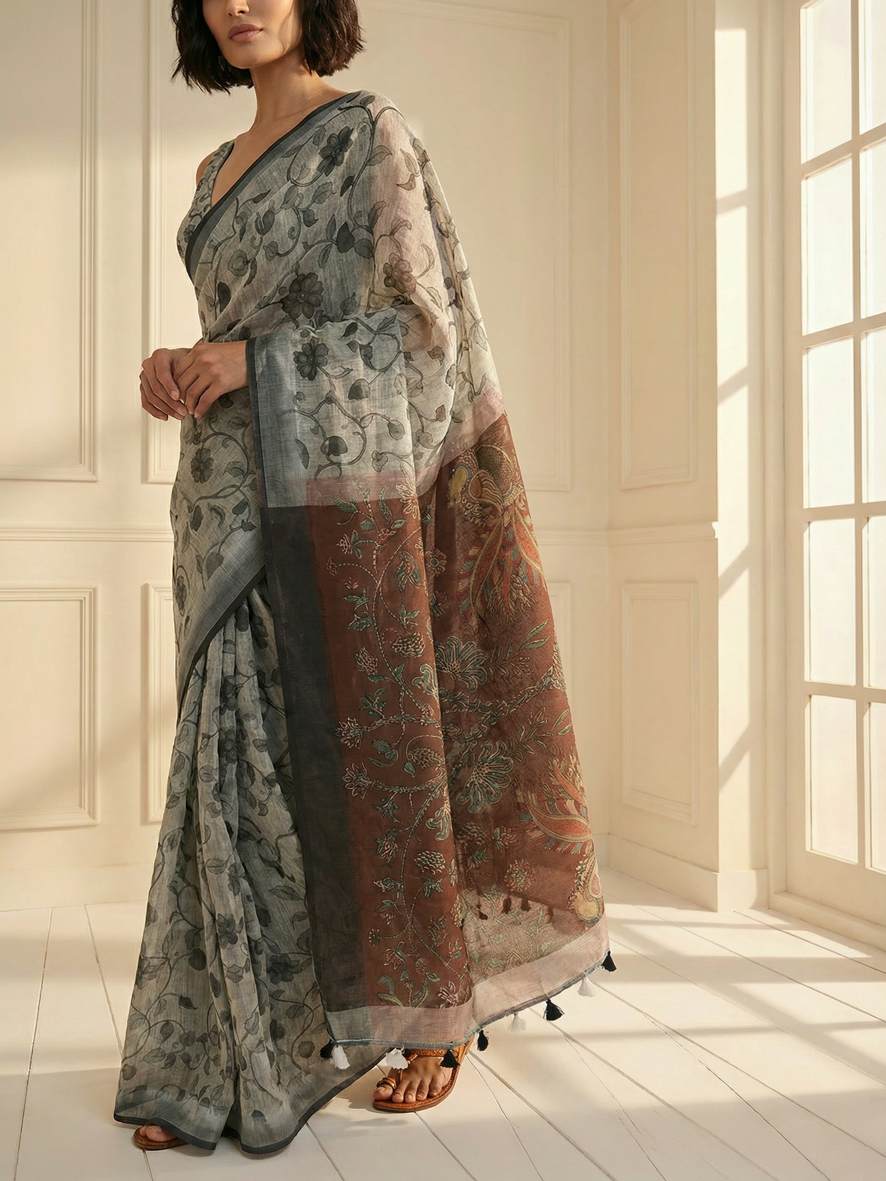 Isha Ivory Saree
