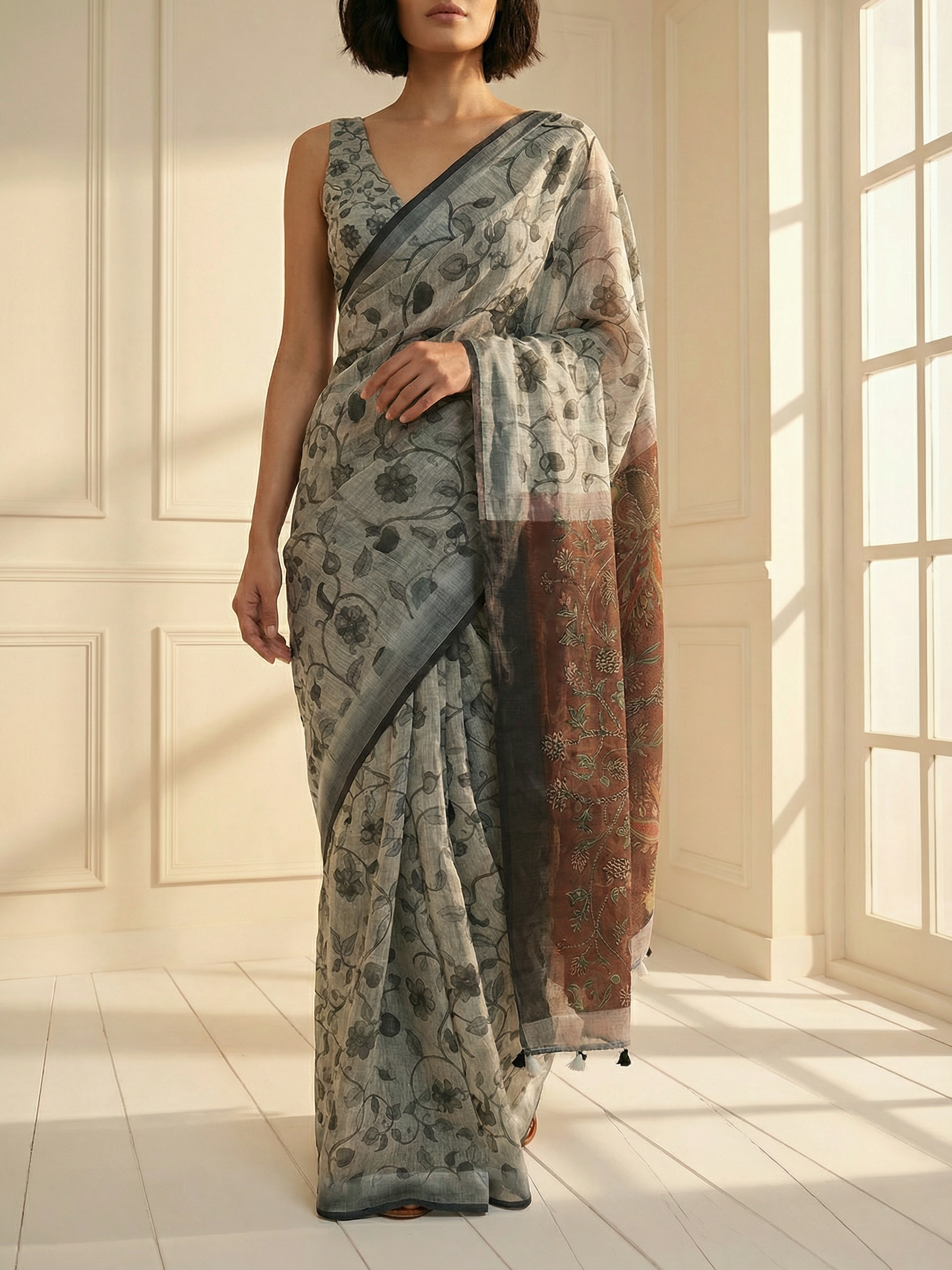 Isha Ivory Saree